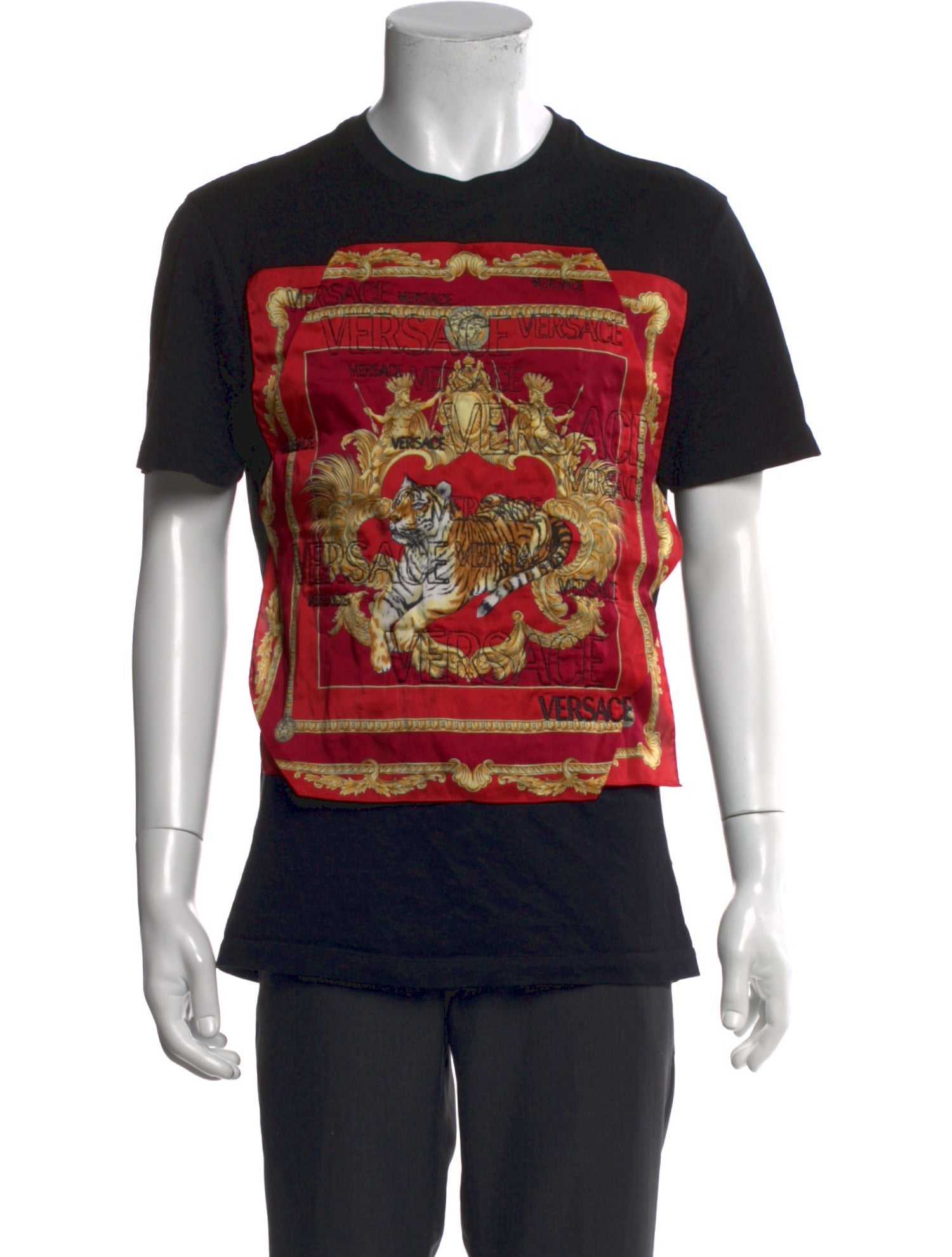 Versace Graphic Print Crew Neck T-Shirt