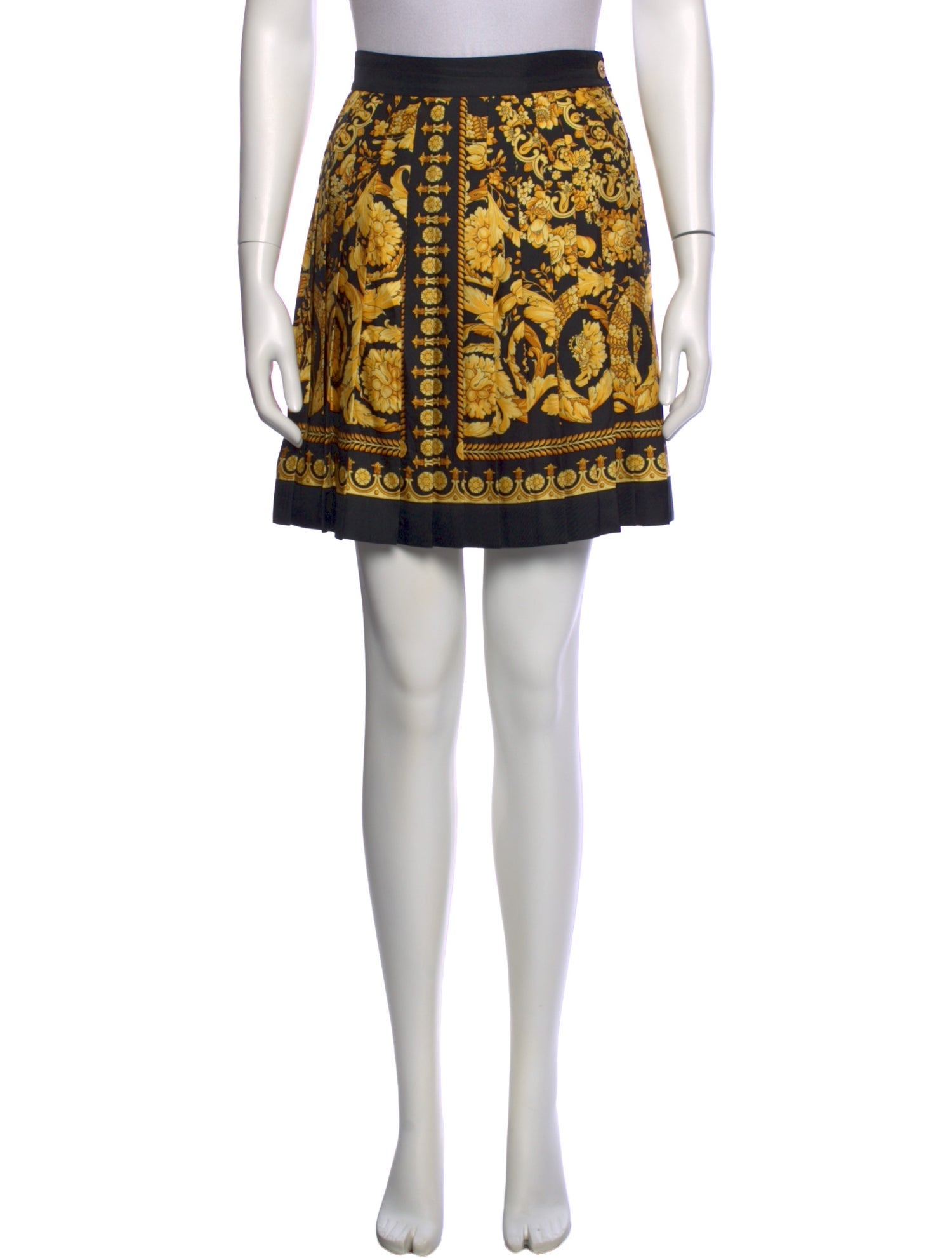 Versace Silk Mini Skirt