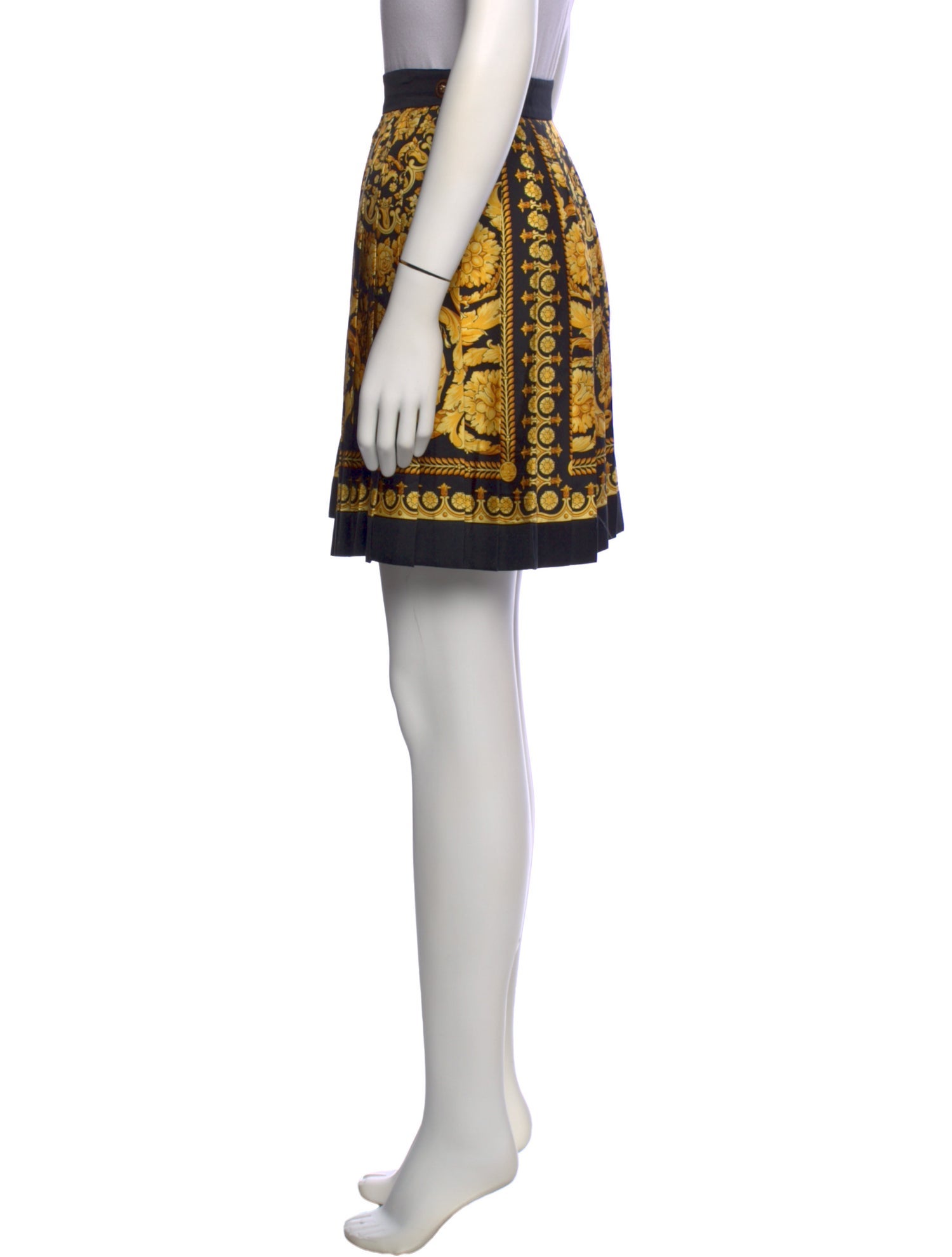 Versace Silk Mini Skirt