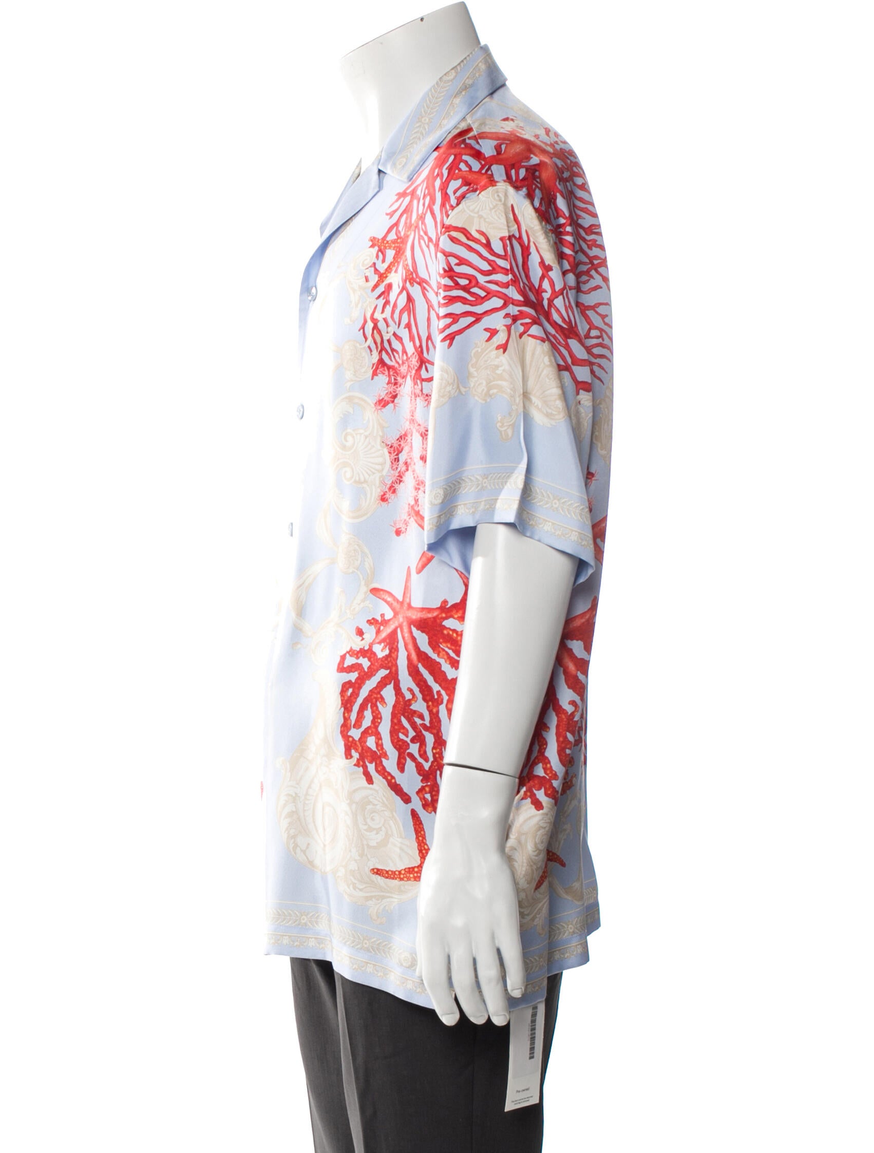 Versace Silk Floral Print Shirt