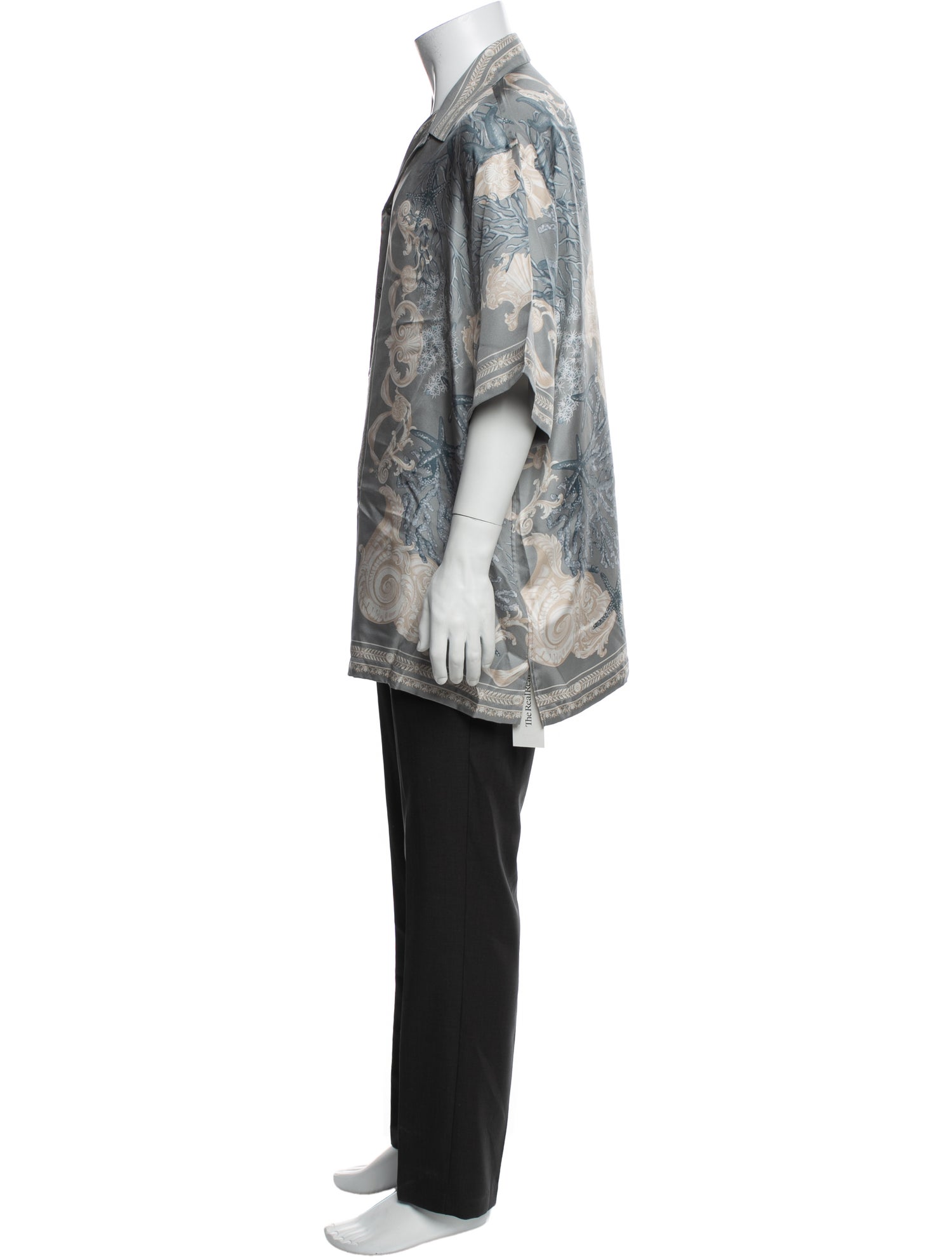 Versace Silk Floral Print Shirt