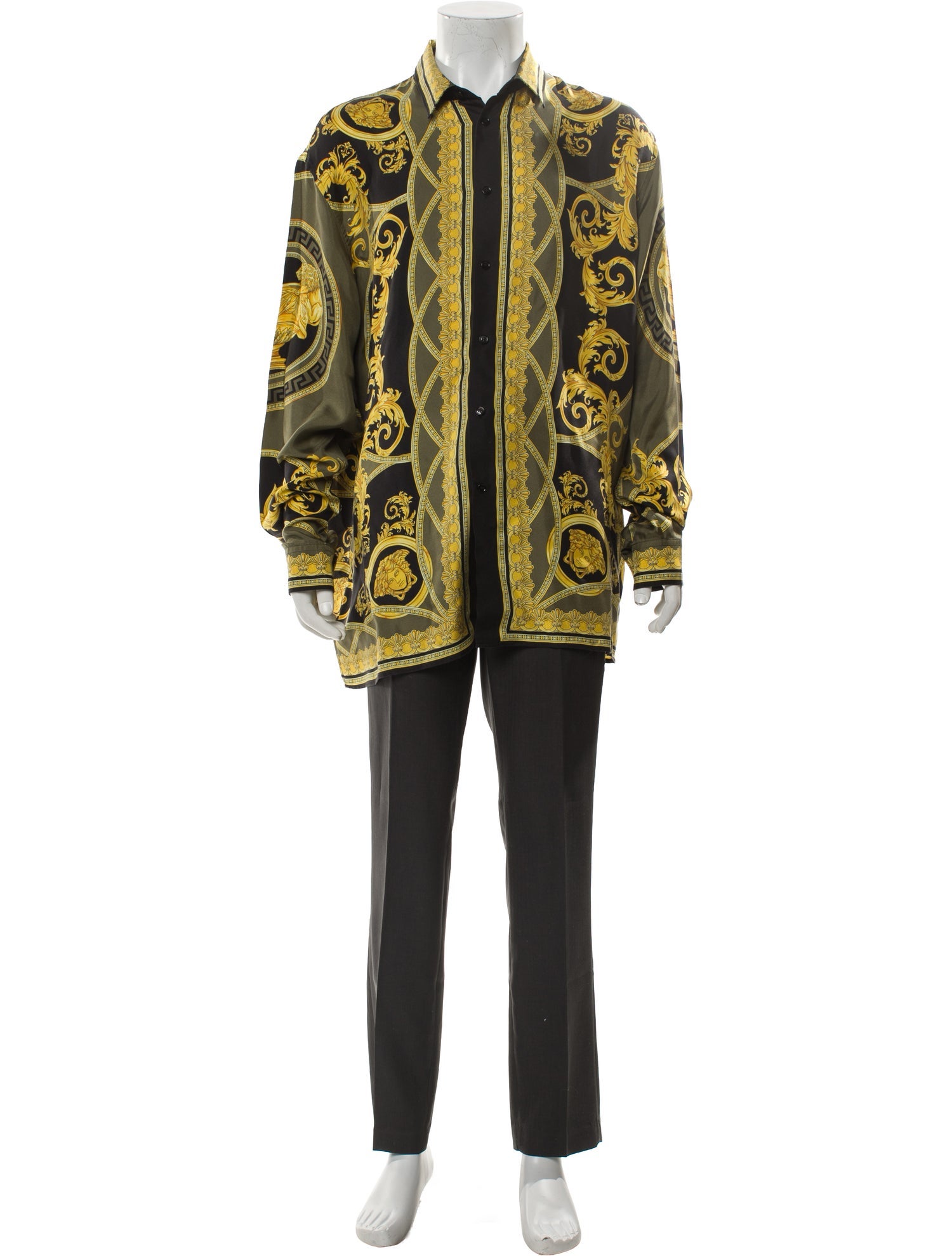 Versace Medusa Insignia Silk Shirt