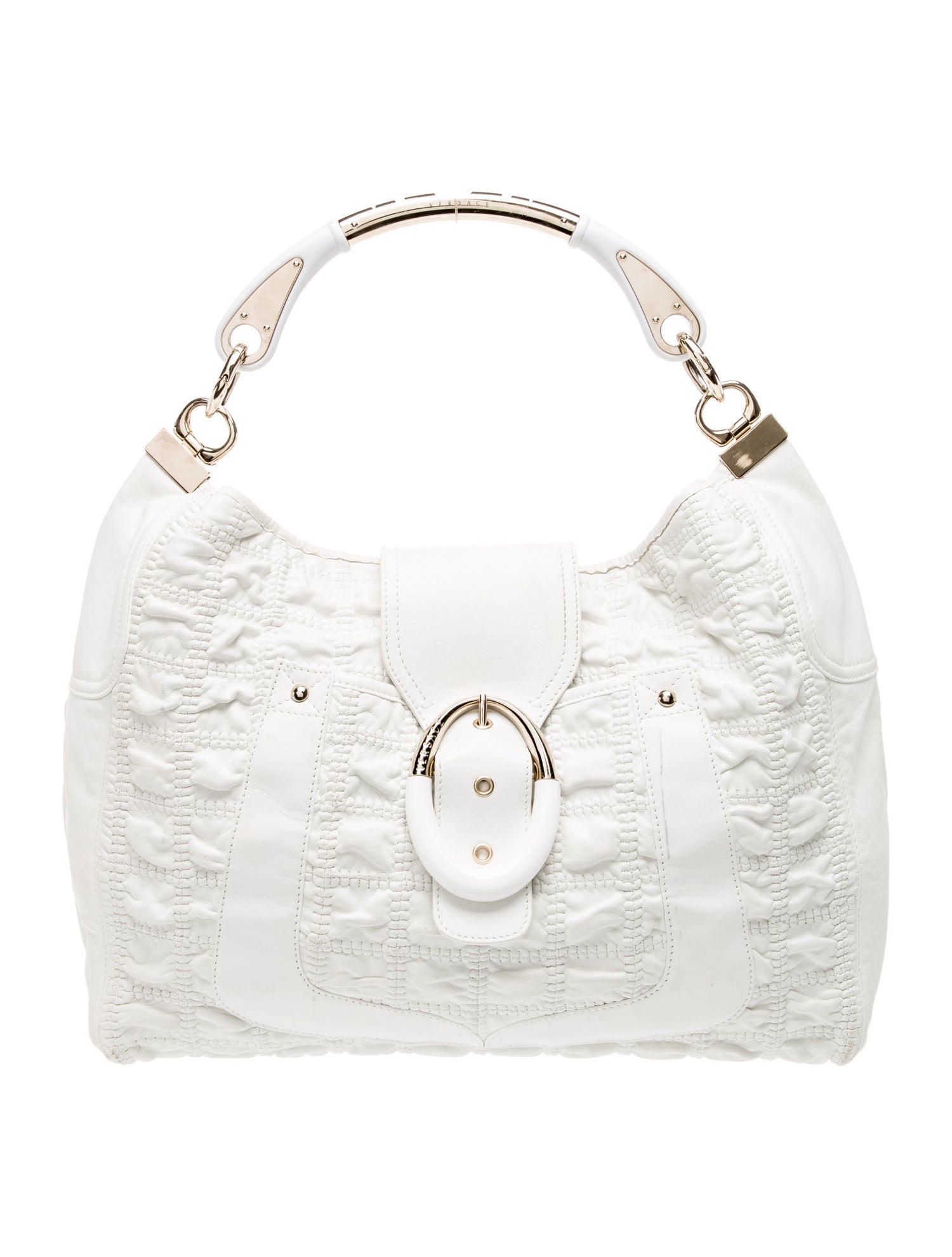 Versace Leather Top Handle Bag