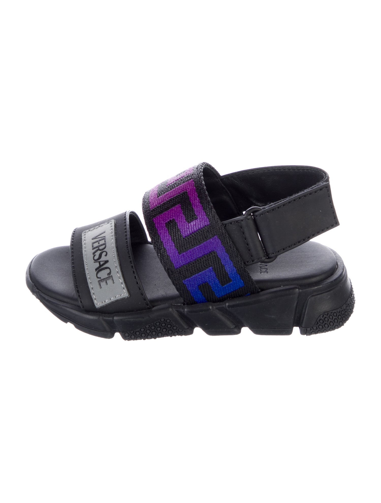 Versace Toddlers Logo Velcro Sandals