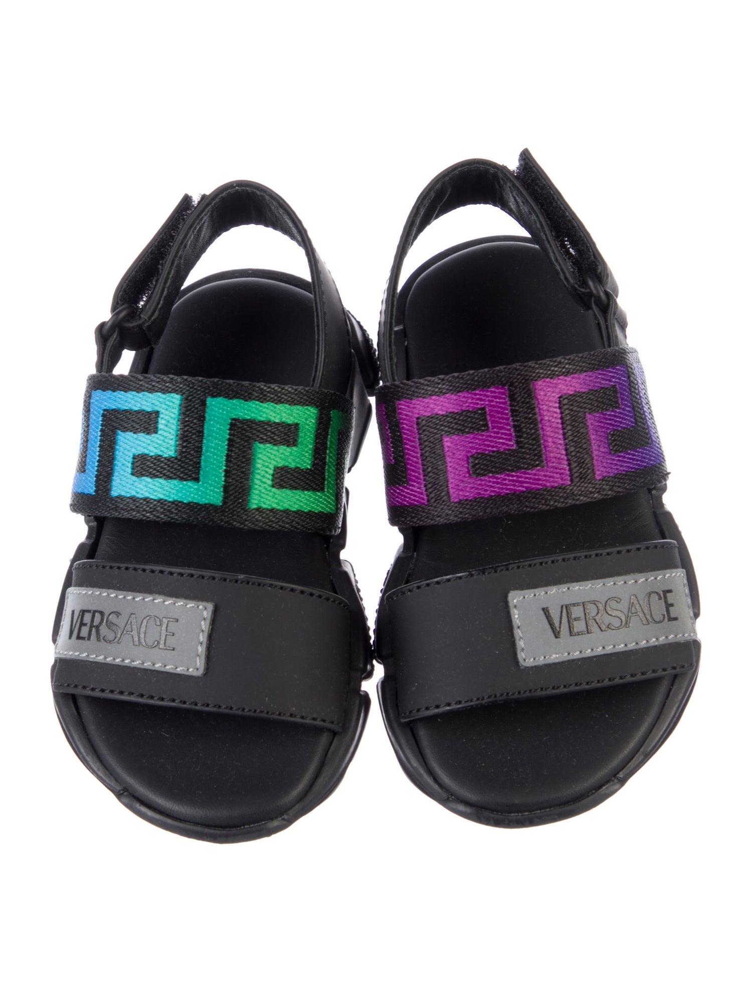 Versace Toddlers Logo Velcro Sandals