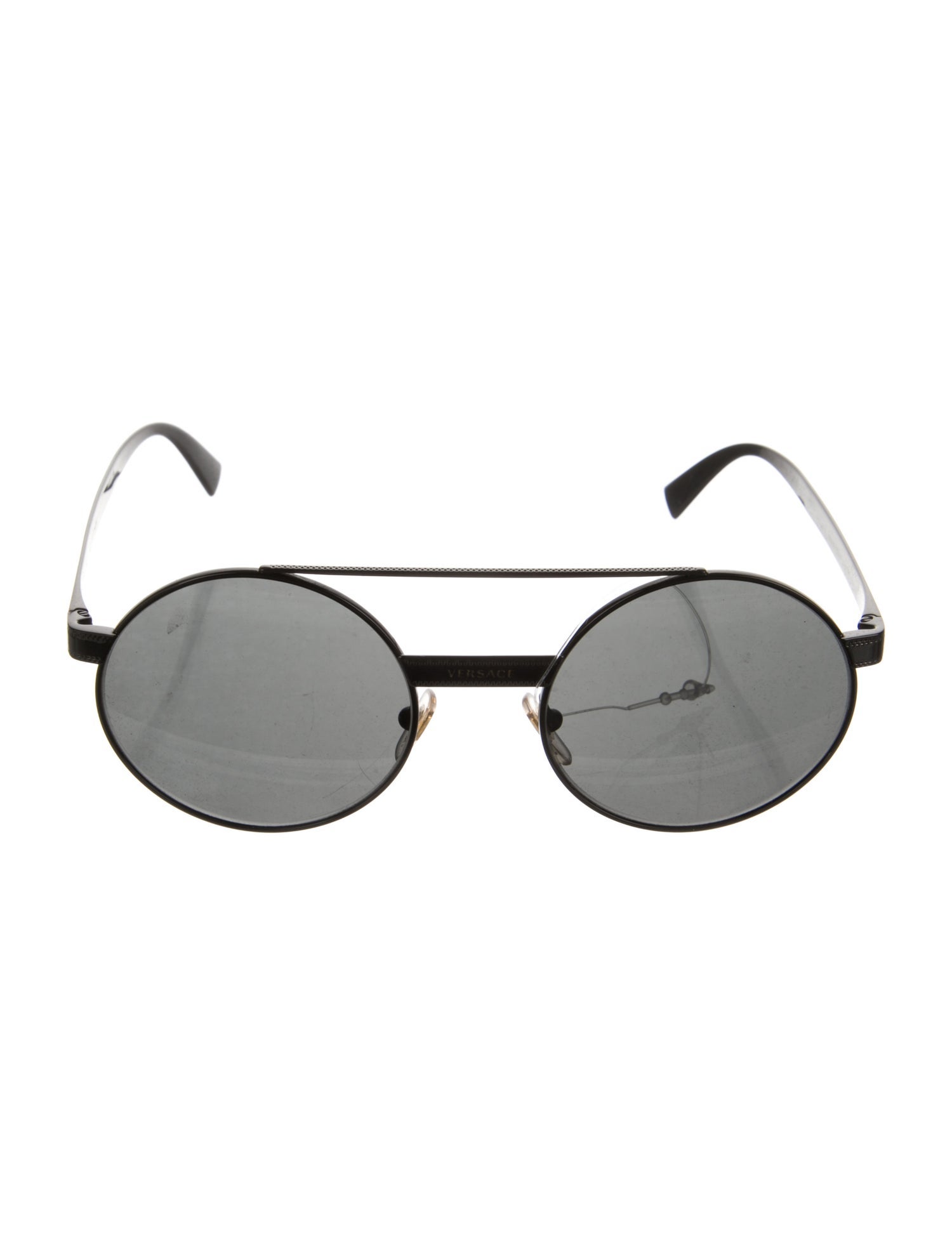 Versace Round Mirrored Sunglasses