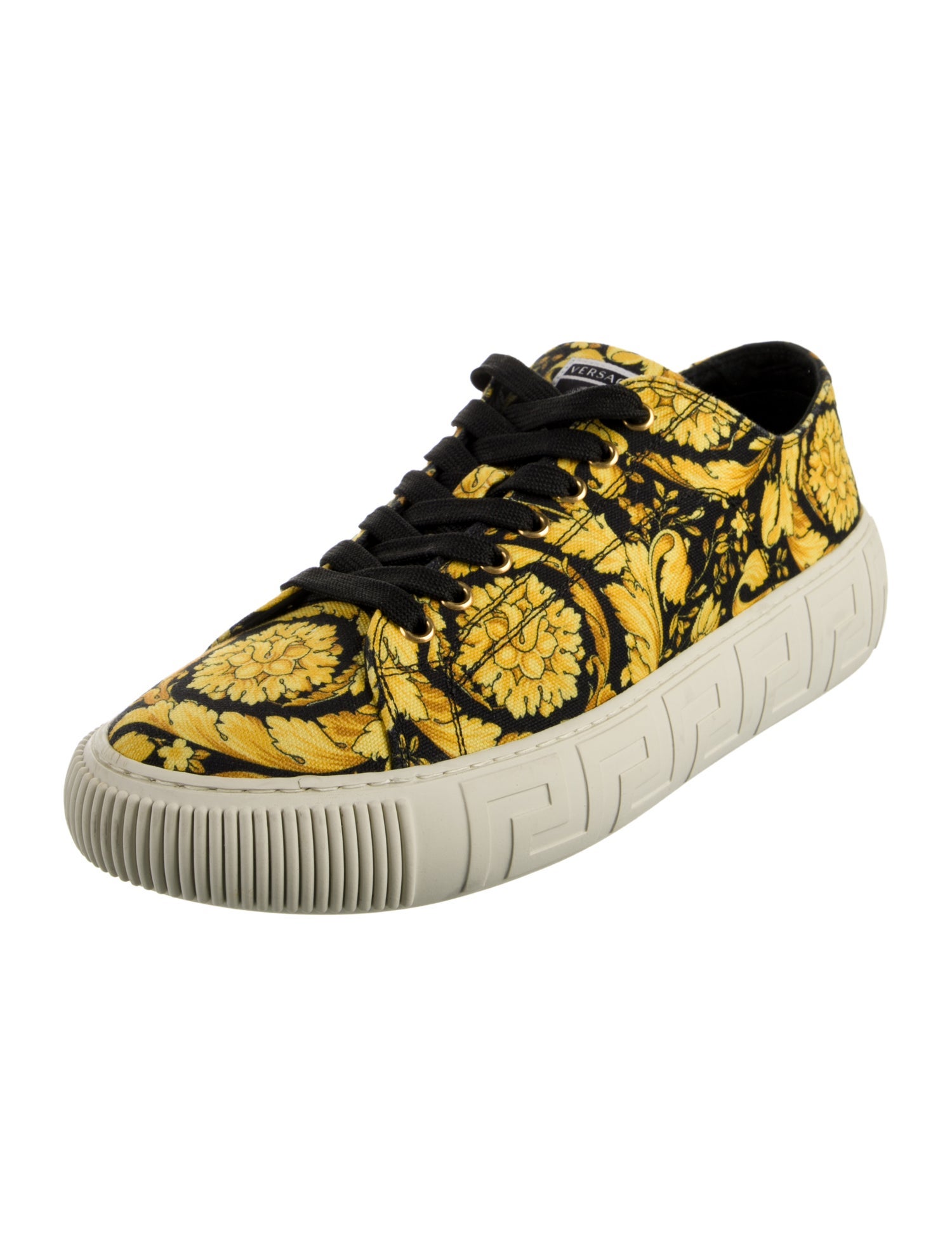 Versace Canvas Printed Sneakers