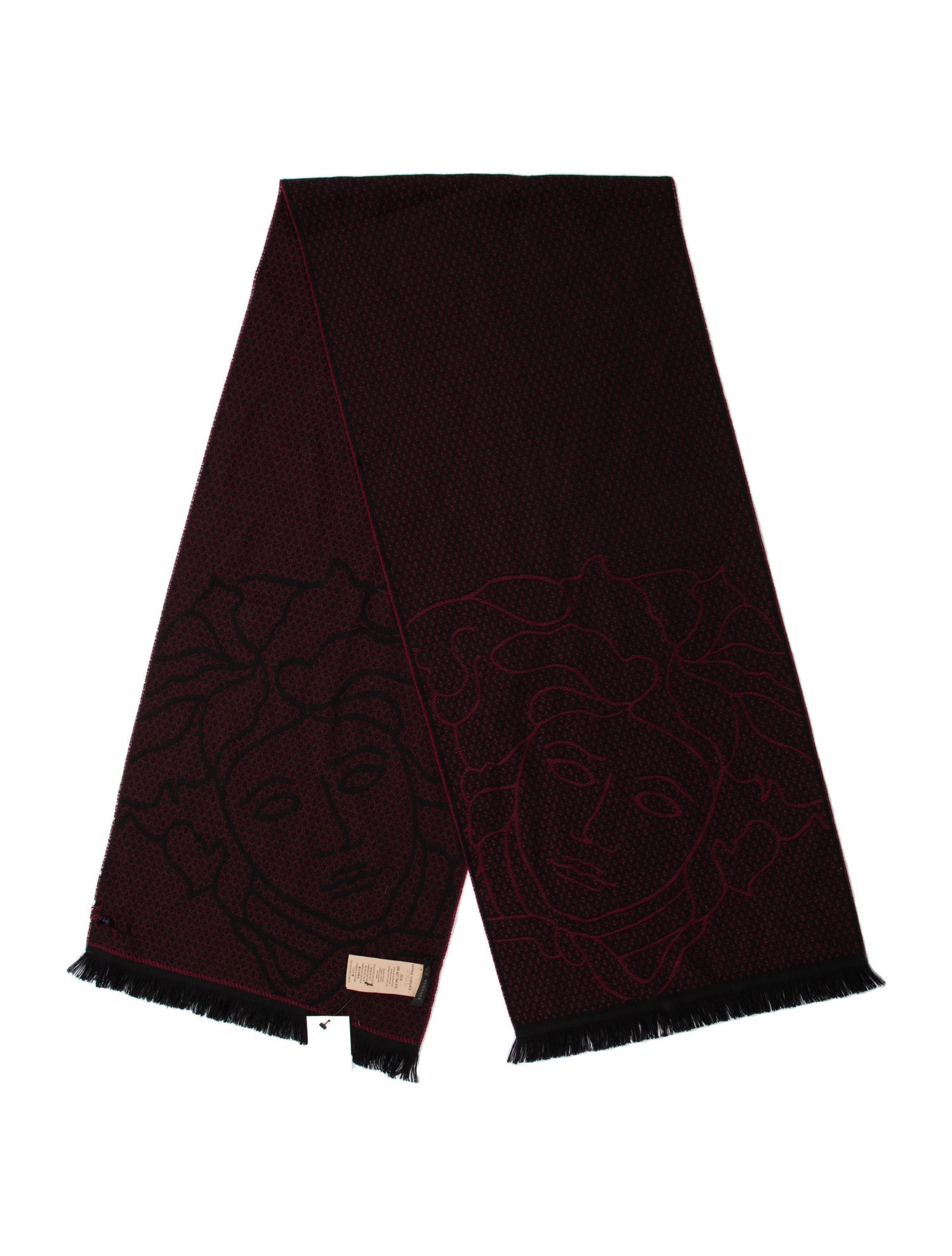 Versace Wool Printed Scarf