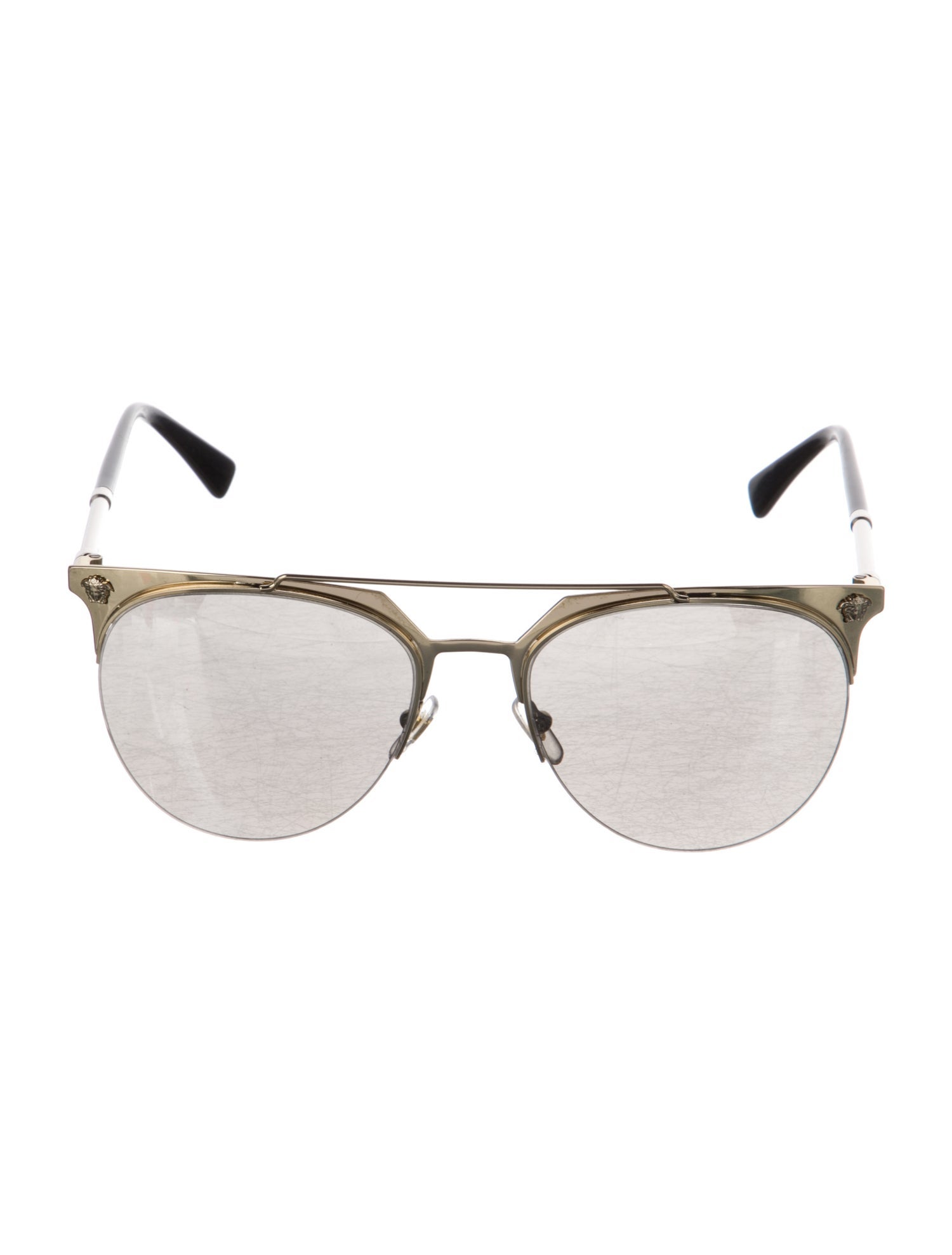 Versace Medusa Insignia Aviator Sunglasses