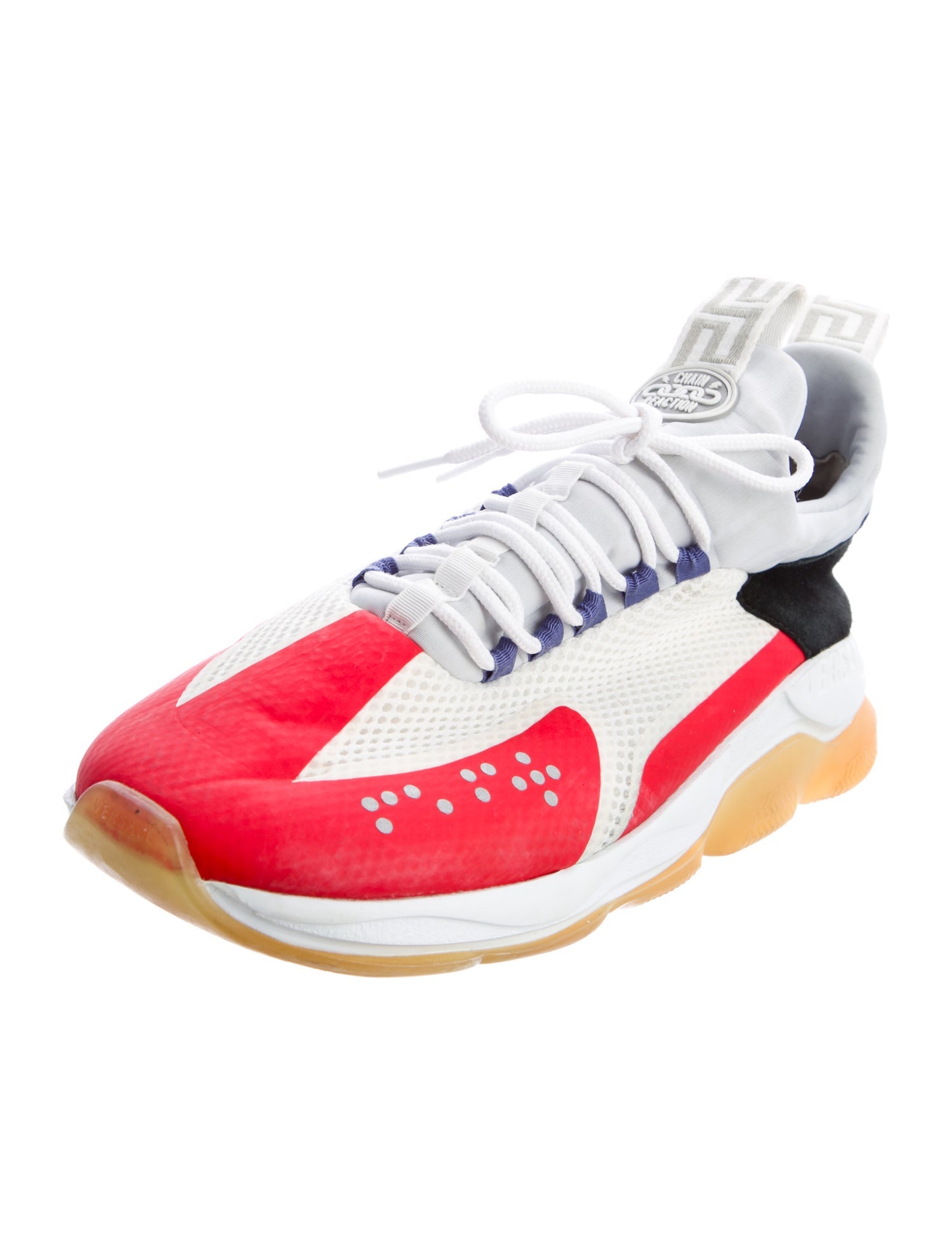 Versace Mesh Colorblock Pattern Sneakers