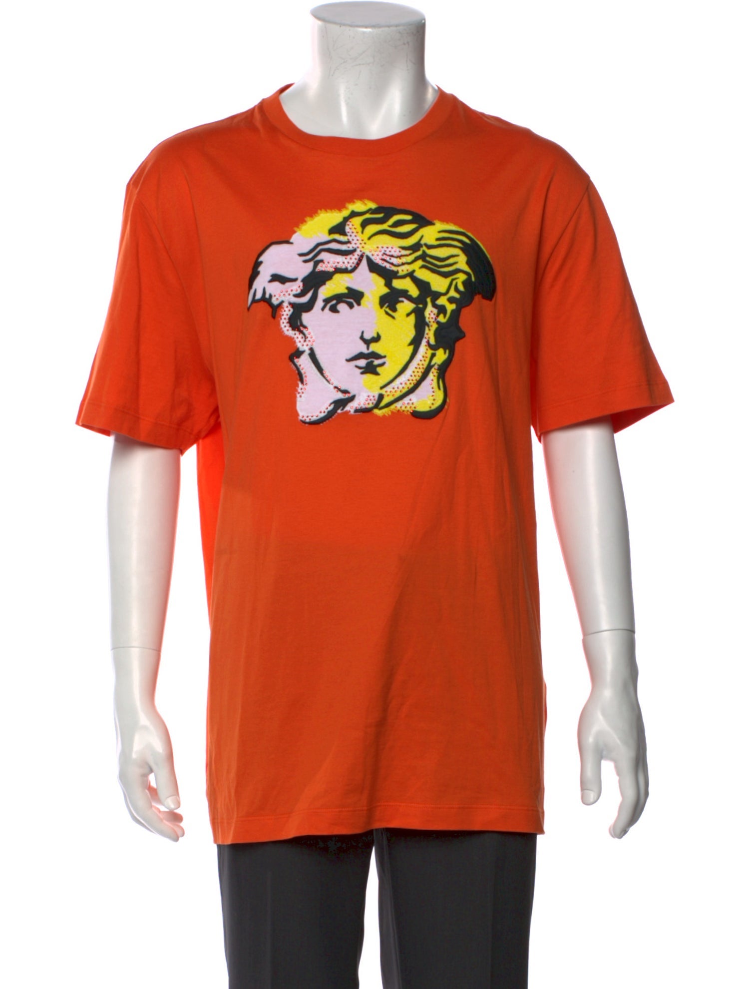Versace Graphic Print Crew Neck T-Shirt