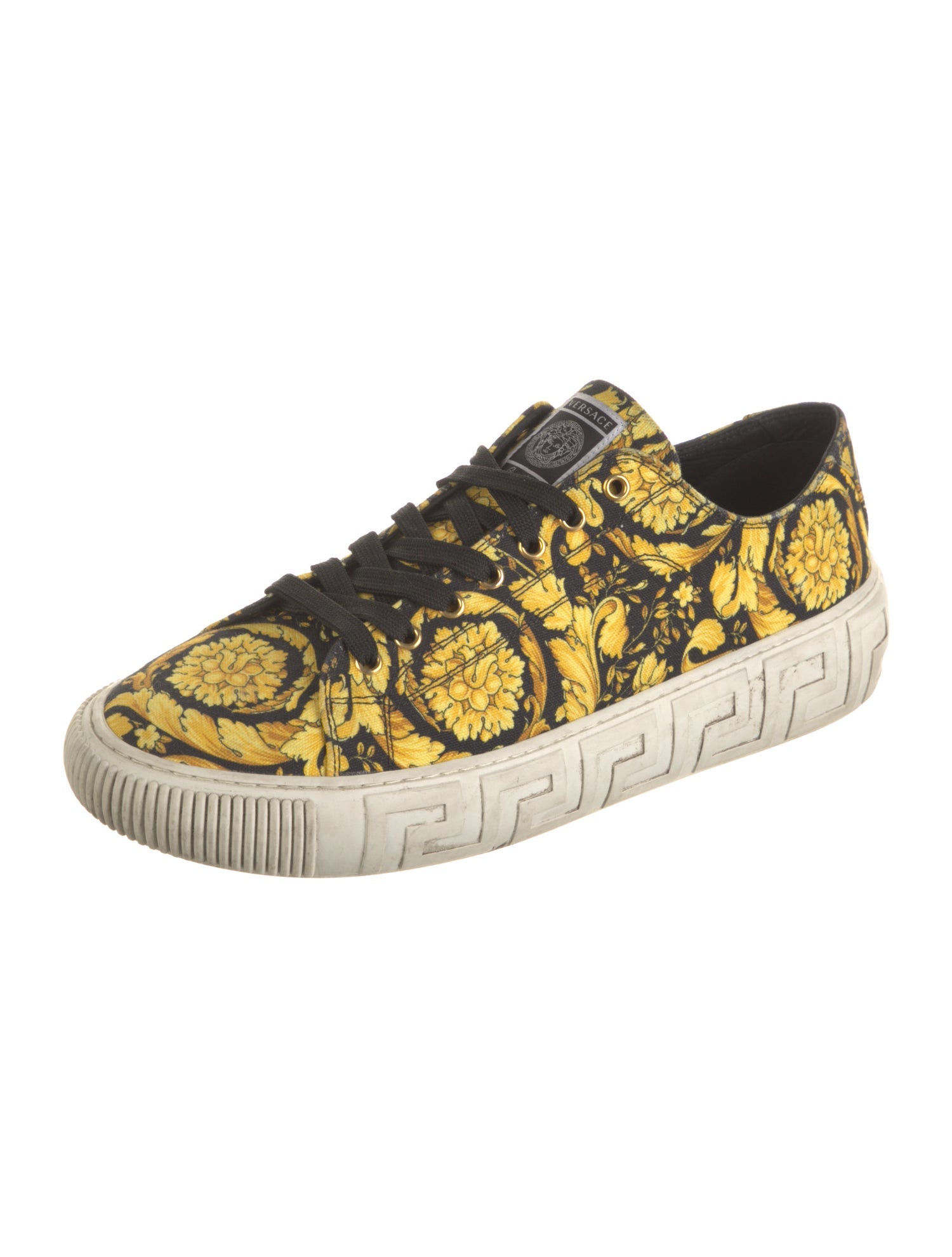 Versace Canvas Animal Print Sneakers