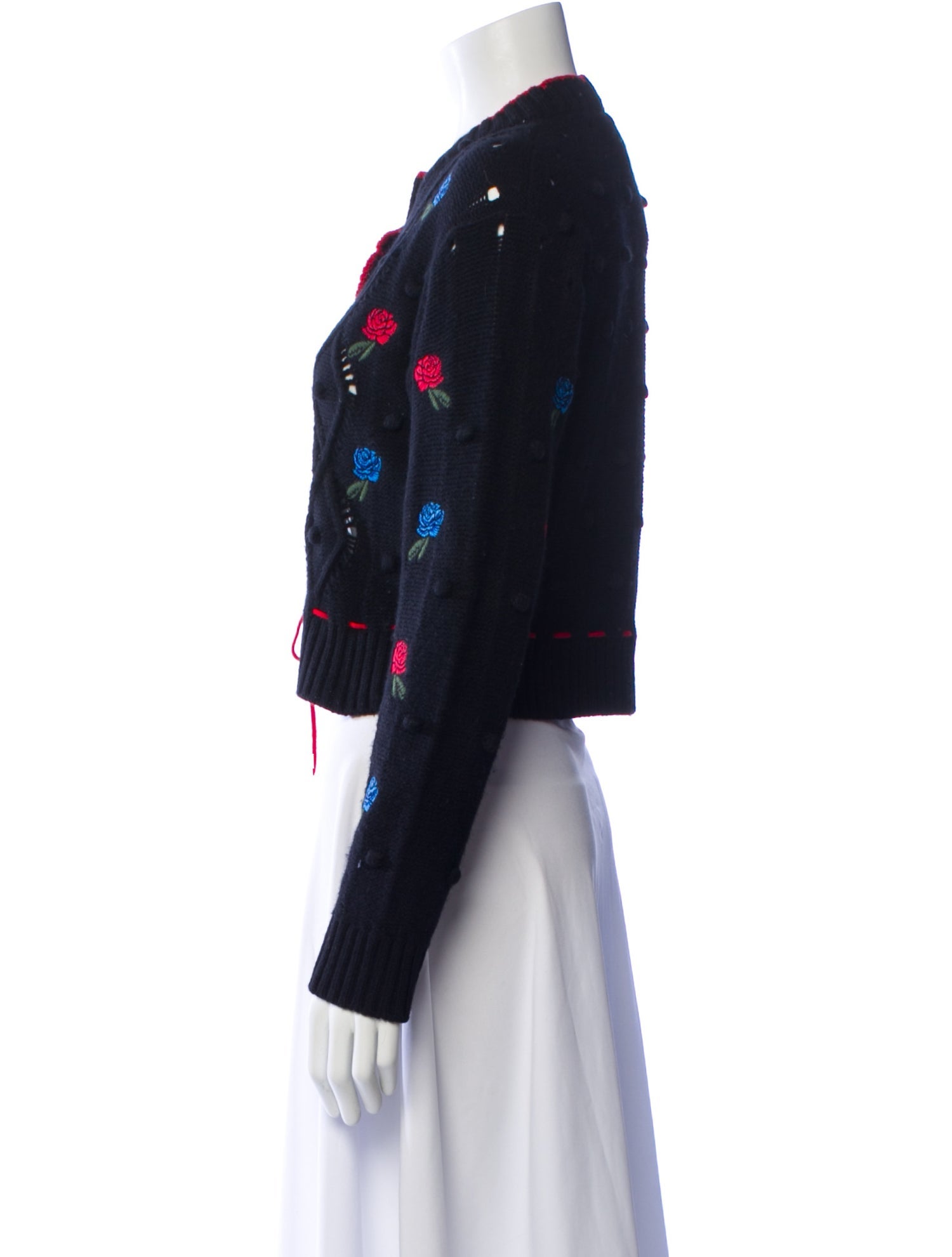 Versace Wool Floral Print Sweater w/ Tags