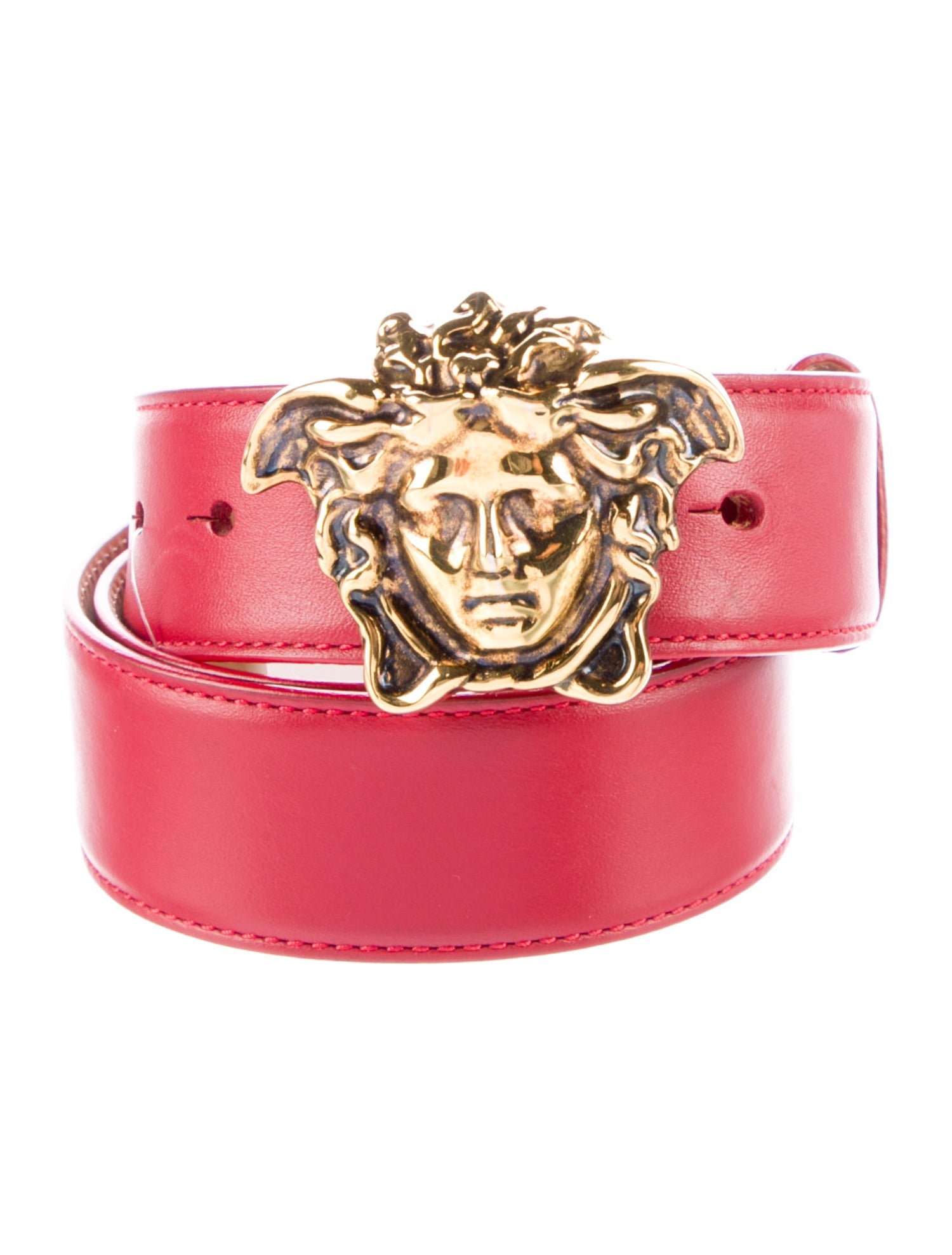 Versace Wide Leather Belt Kit