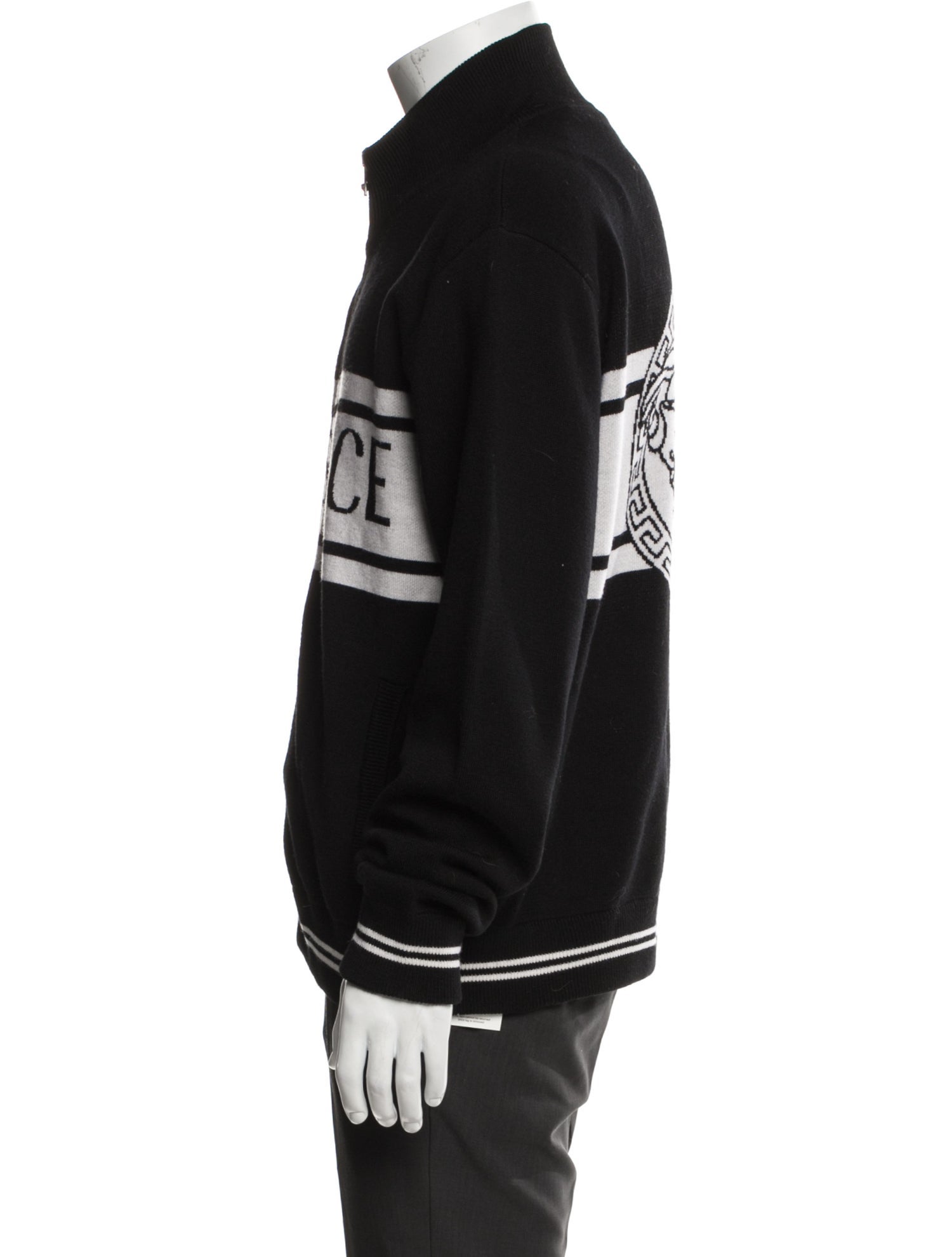 Versace Wool Graphic Print Jacket