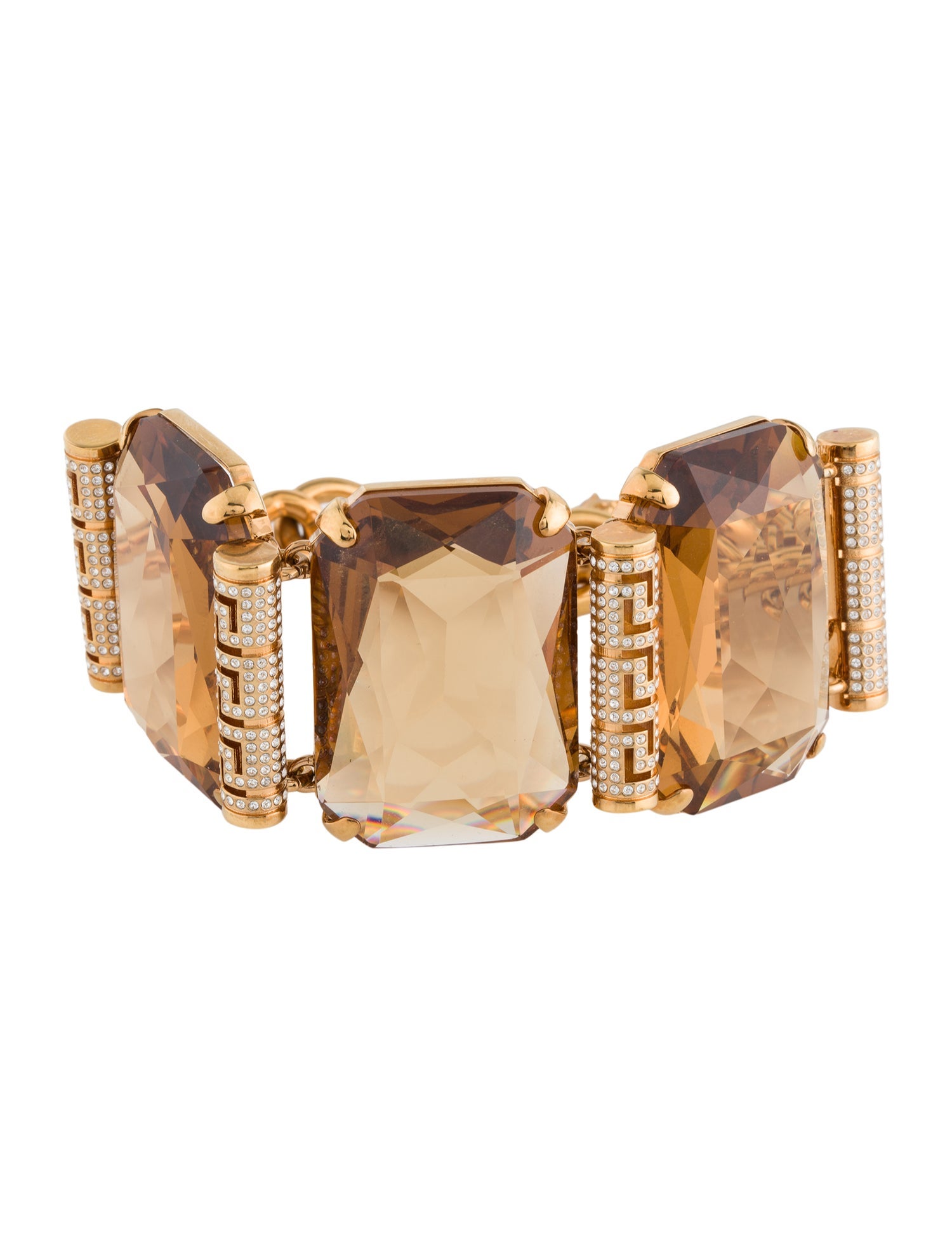 Versace Crystal Greca Bracelet