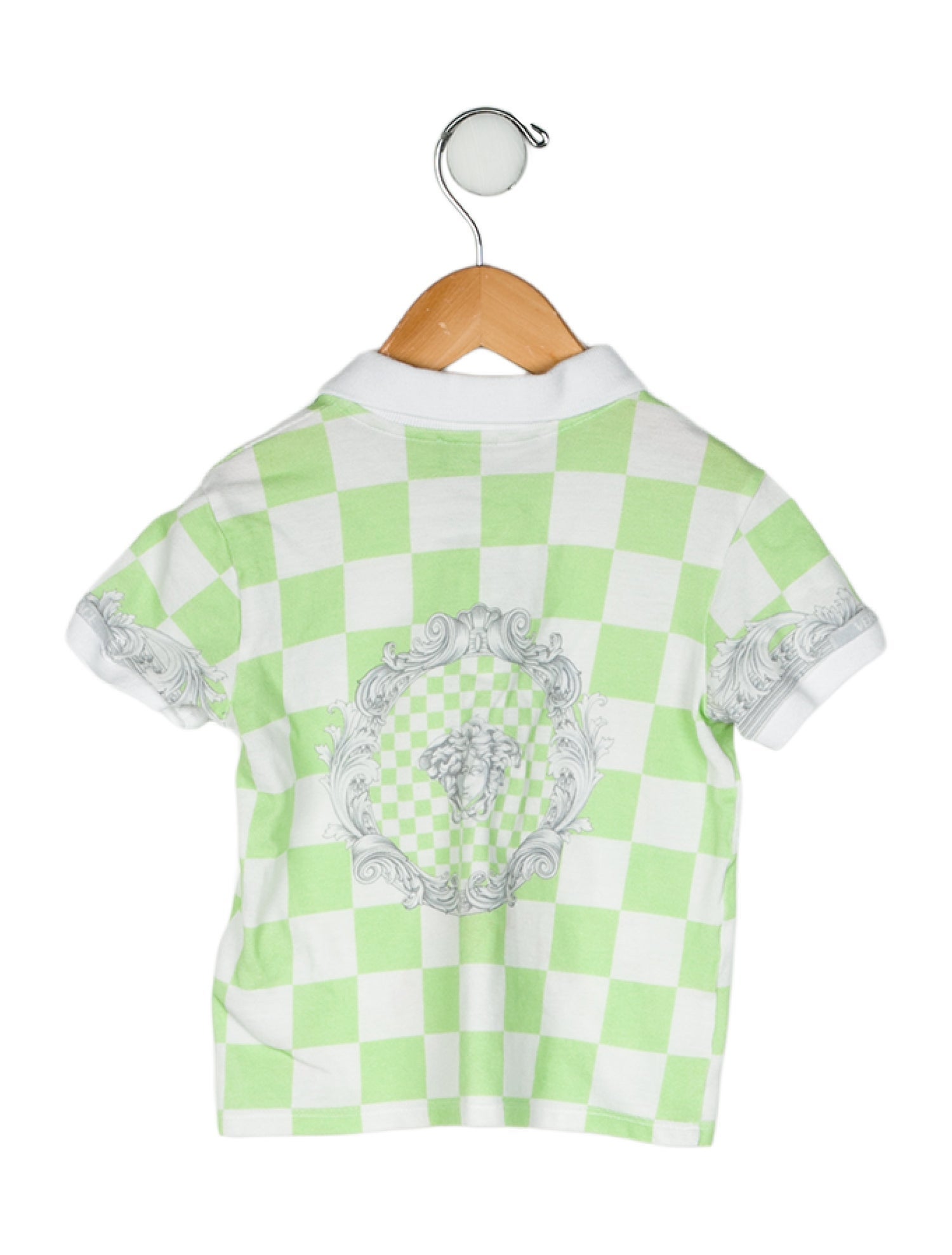Versace Toddler Boys' Patterned Short Sleeve Polo Shirt