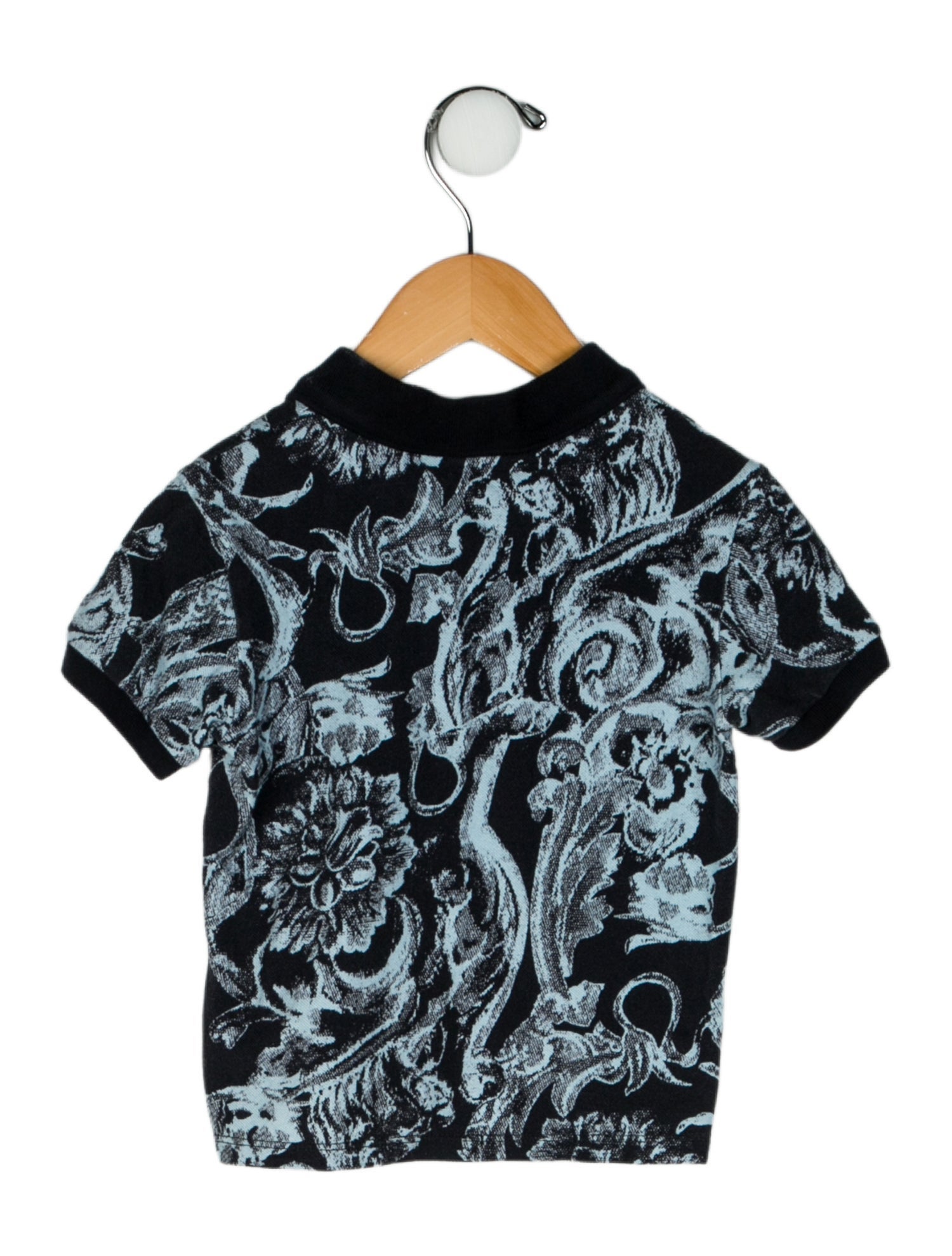 Versace Toddler Boys' Patterned Short Sleeve Polo Shirt