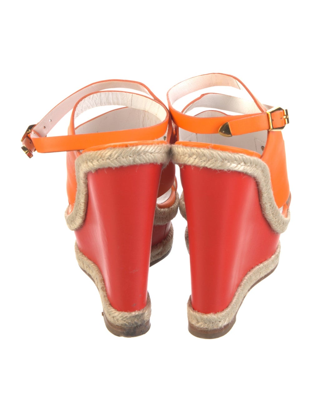 Versace Leather Colorblock Pattern Mules - image 4