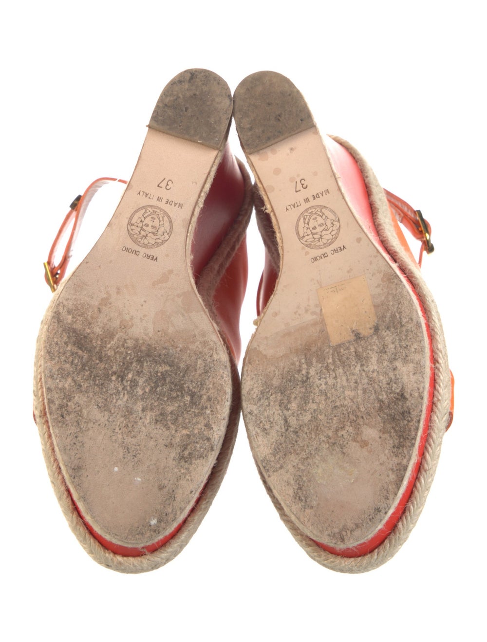 Versace Leather Colorblock Pattern Mules - image 5