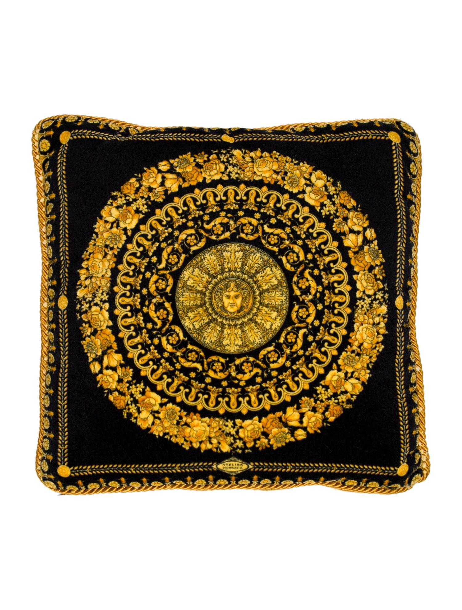 Versace Atelier Velvet Throw Pillow