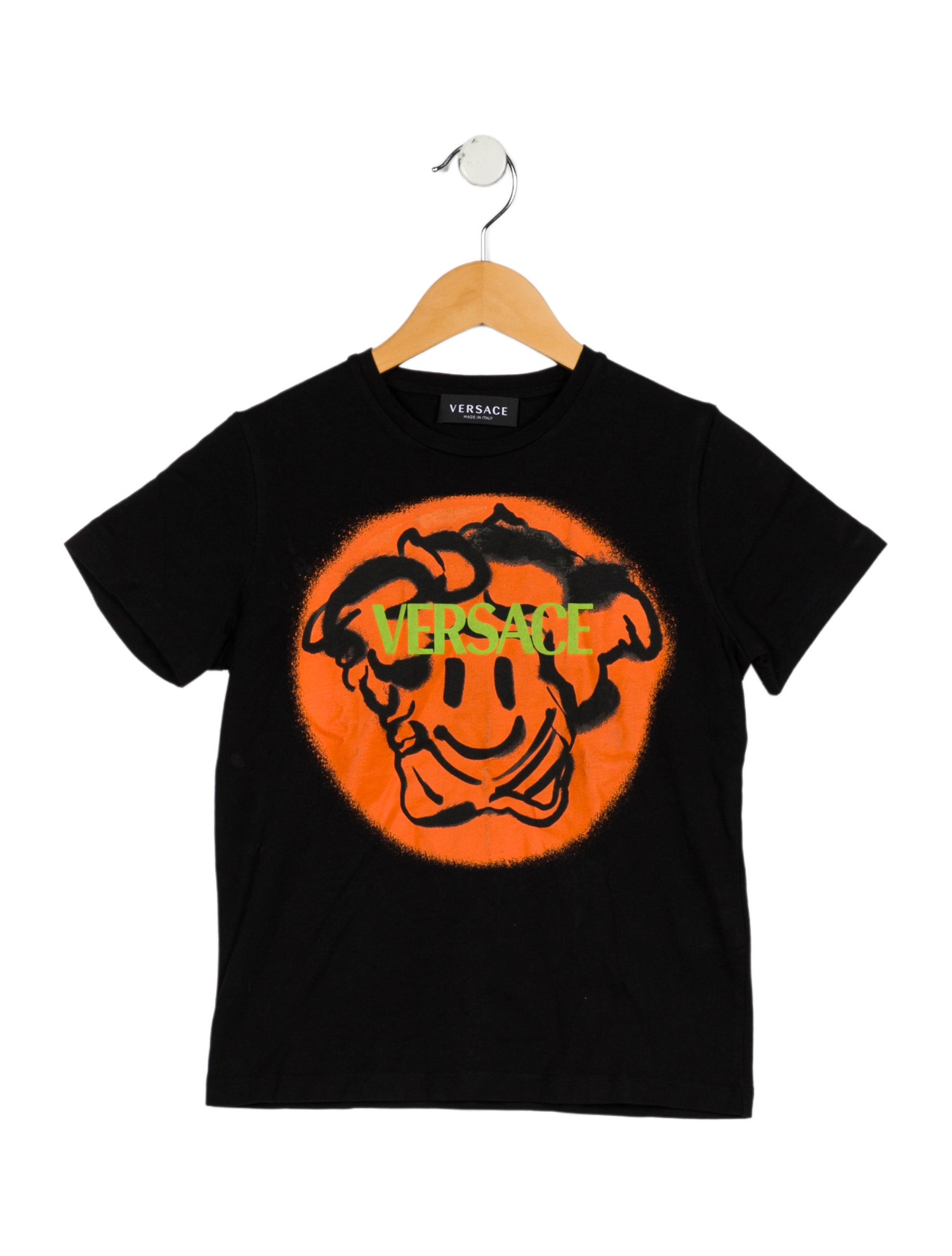 Versace Boys Cotton Graphic T-Shirt