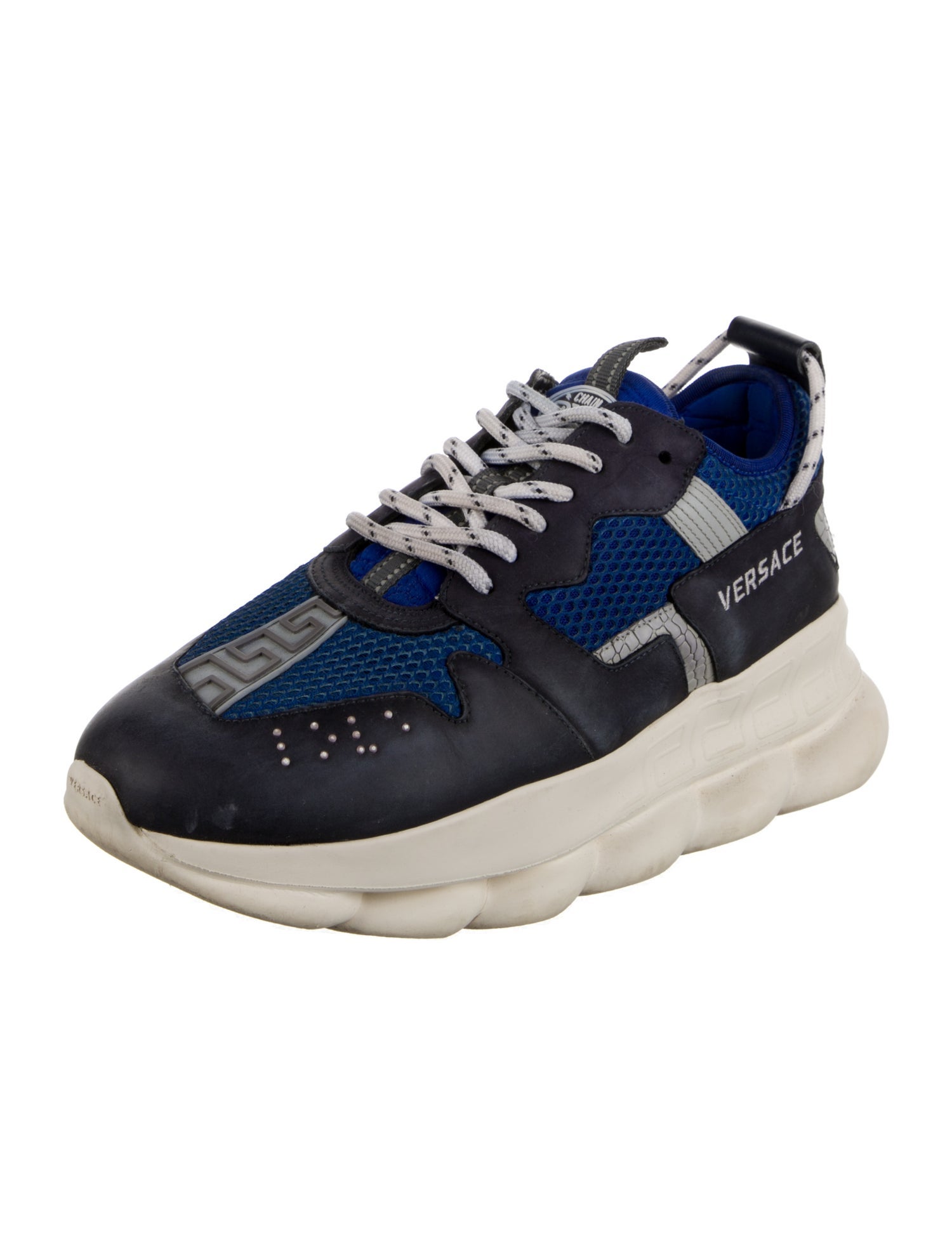 Versace Leather Printed Sneakers