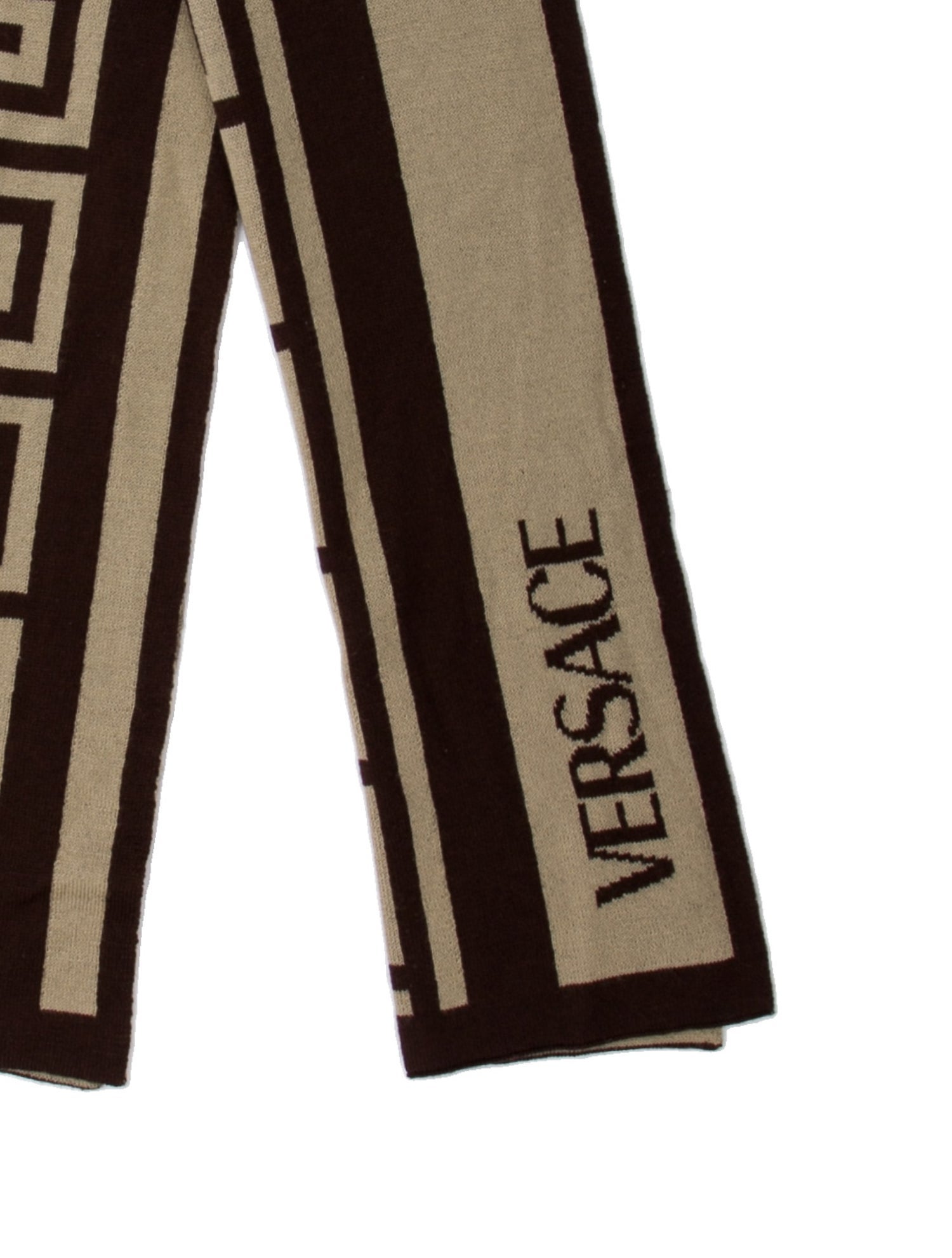 Versace Wool Printed Scarf