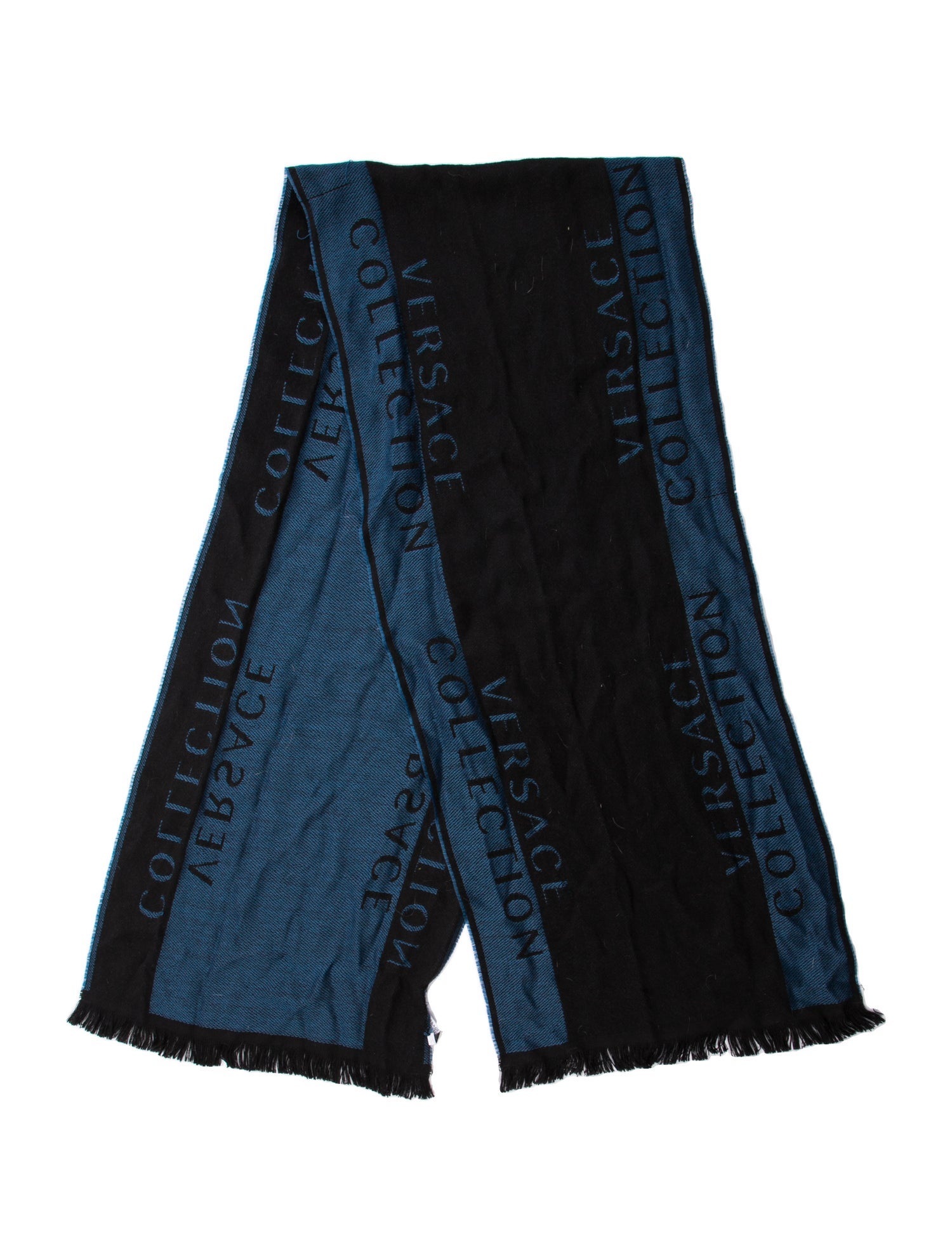 Versace Wool Printed Scarf