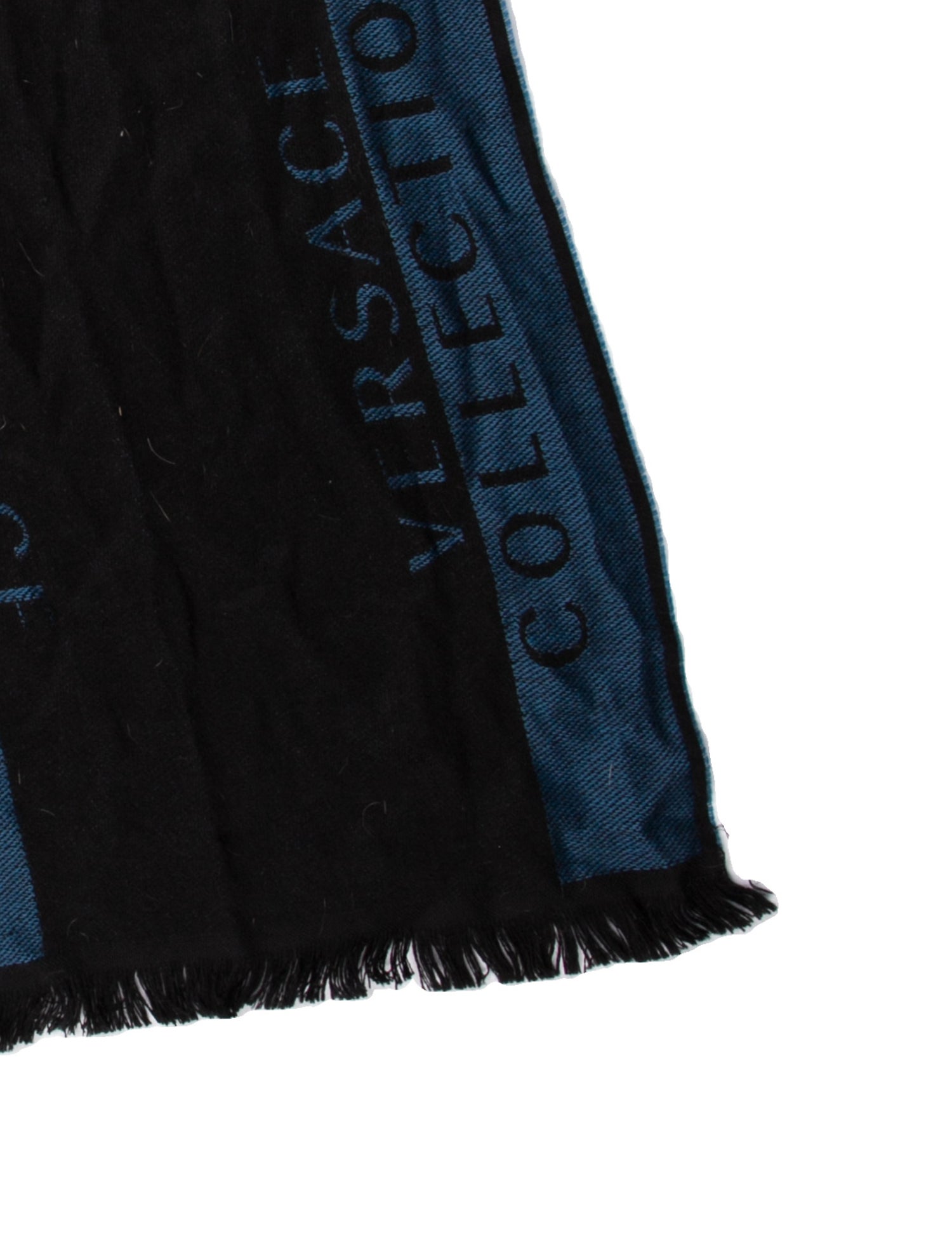 Versace Wool Printed Scarf