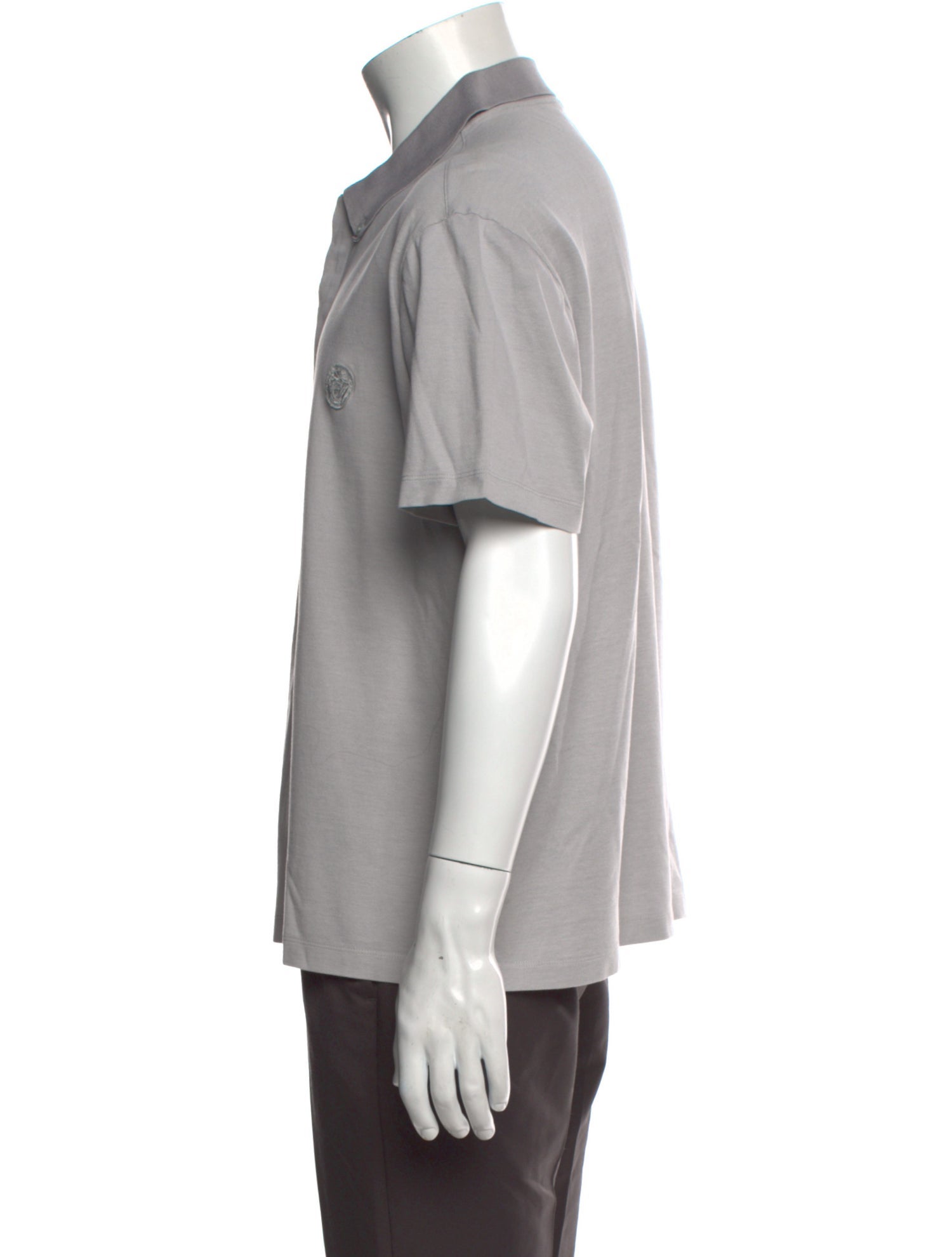 Versace Medusa Insignia Crew Neck Polo Shirt