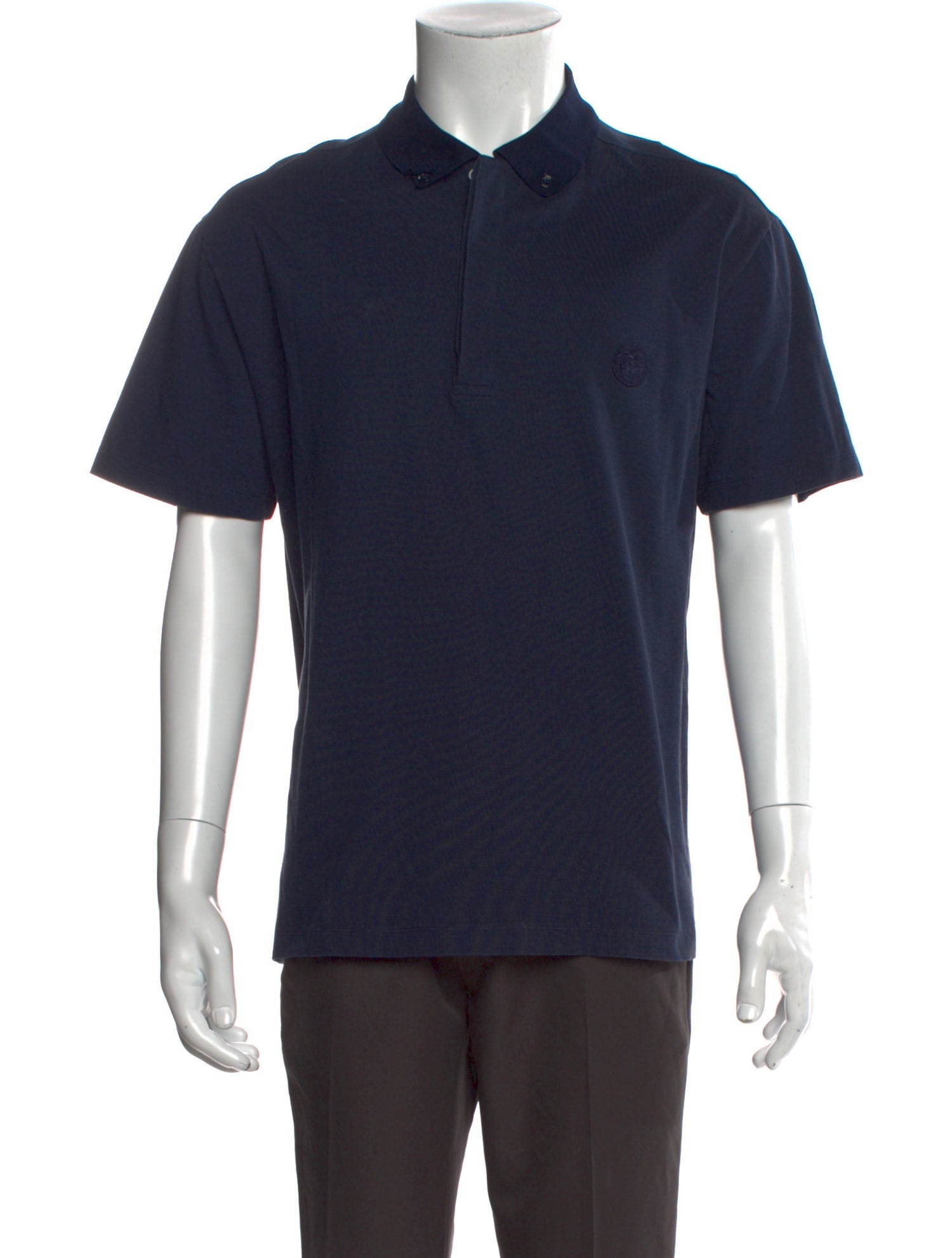 Versace Crew Neck Short Sleeve Polo Shirt