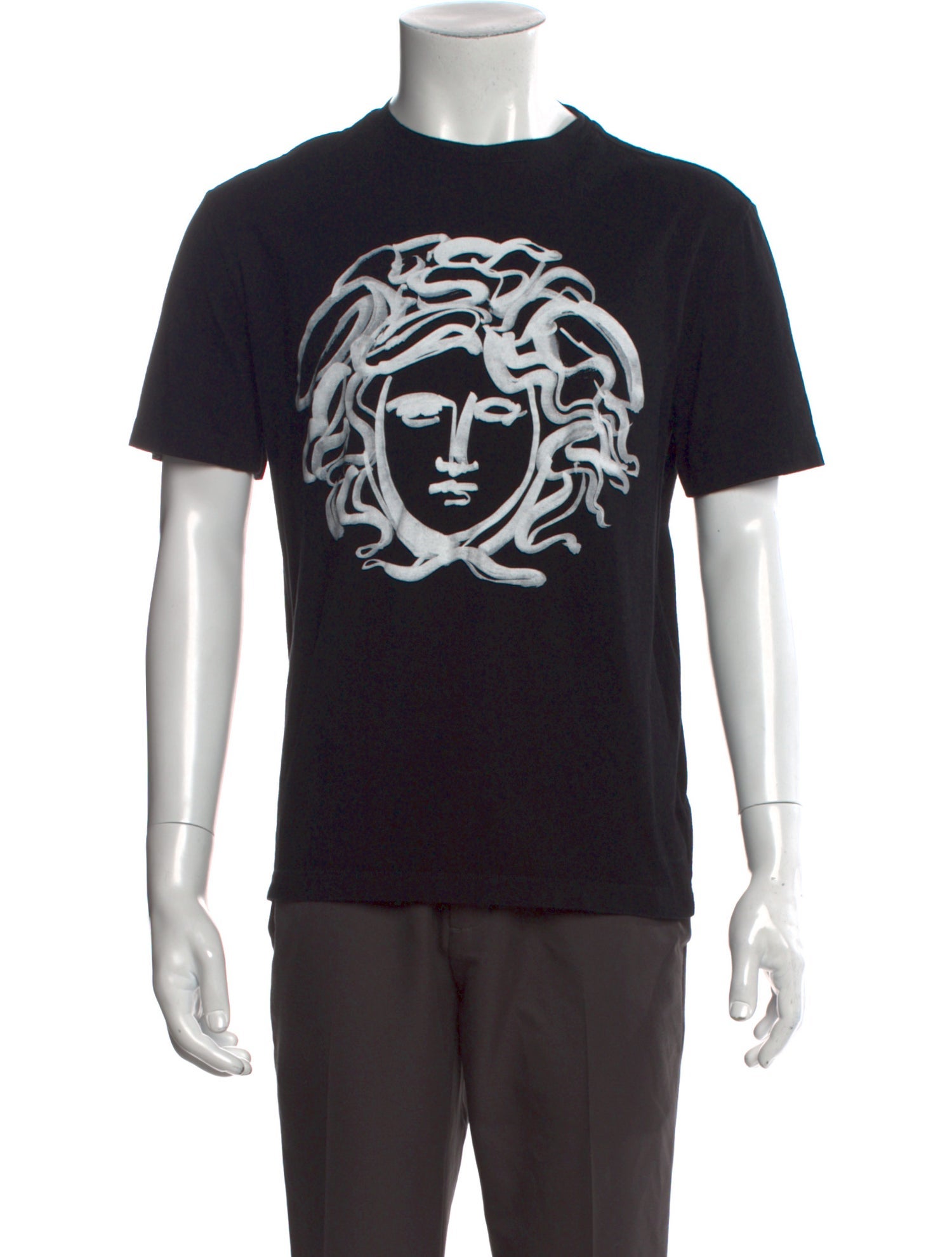 Versace Graphic Print Crew Neck T-Shirt