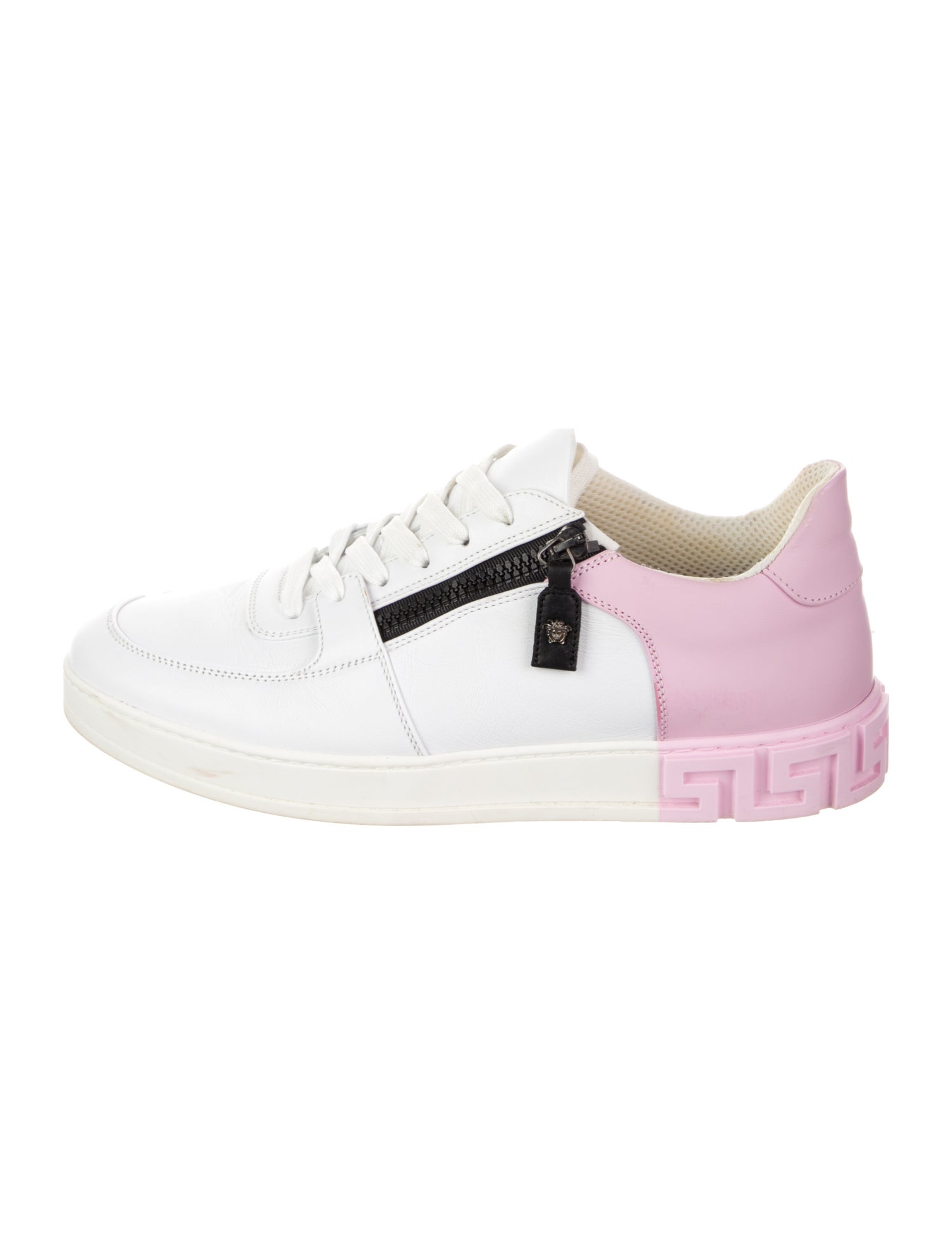 Versace Medusa Insignia Leather Sneakers