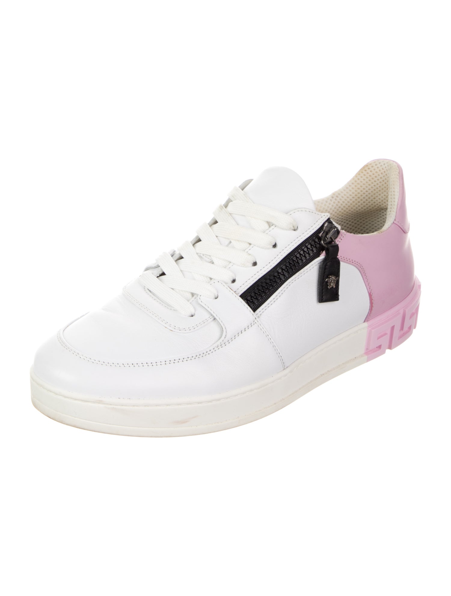 Versace Medusa Insignia Leather Sneakers