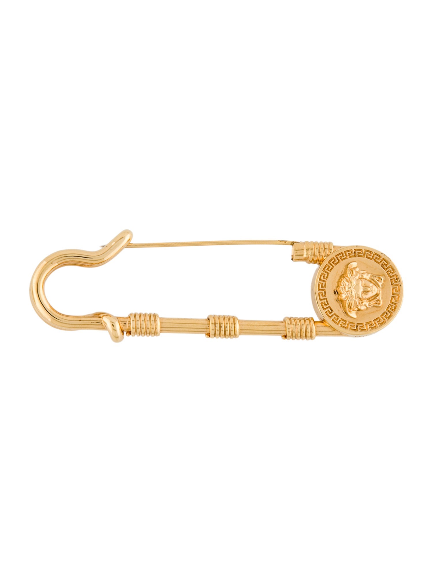 Versace Safety Pin Brooch