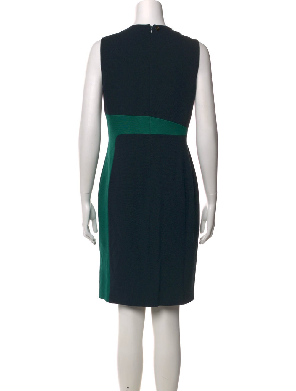 Versace Collection Colorblock Pattern Knee-Length… - image 3