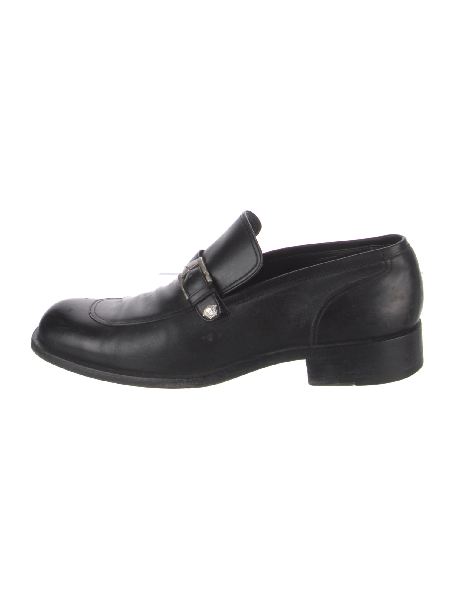 Versace Leather Dress Loafers