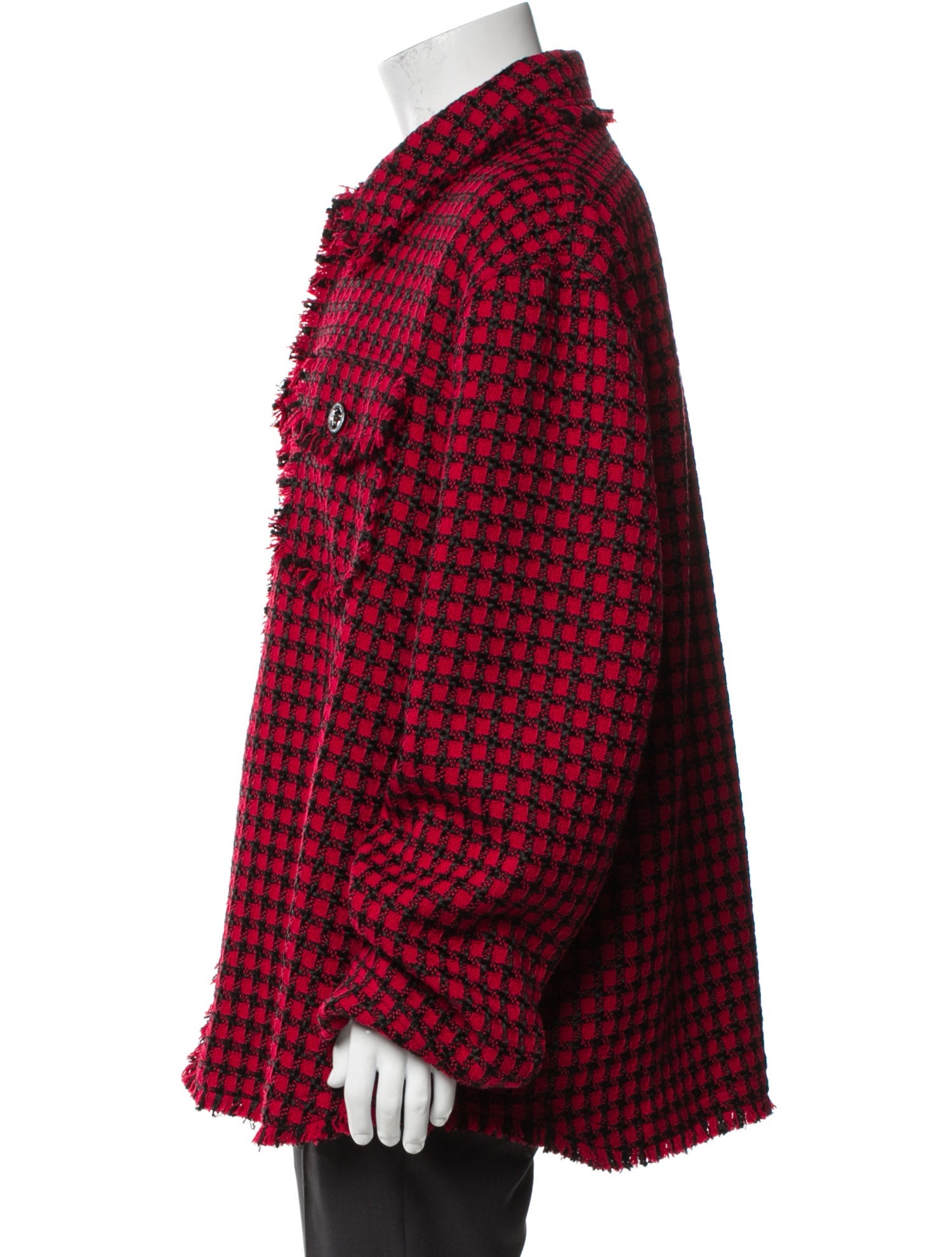 Versace Plaid Print Utility Jacket