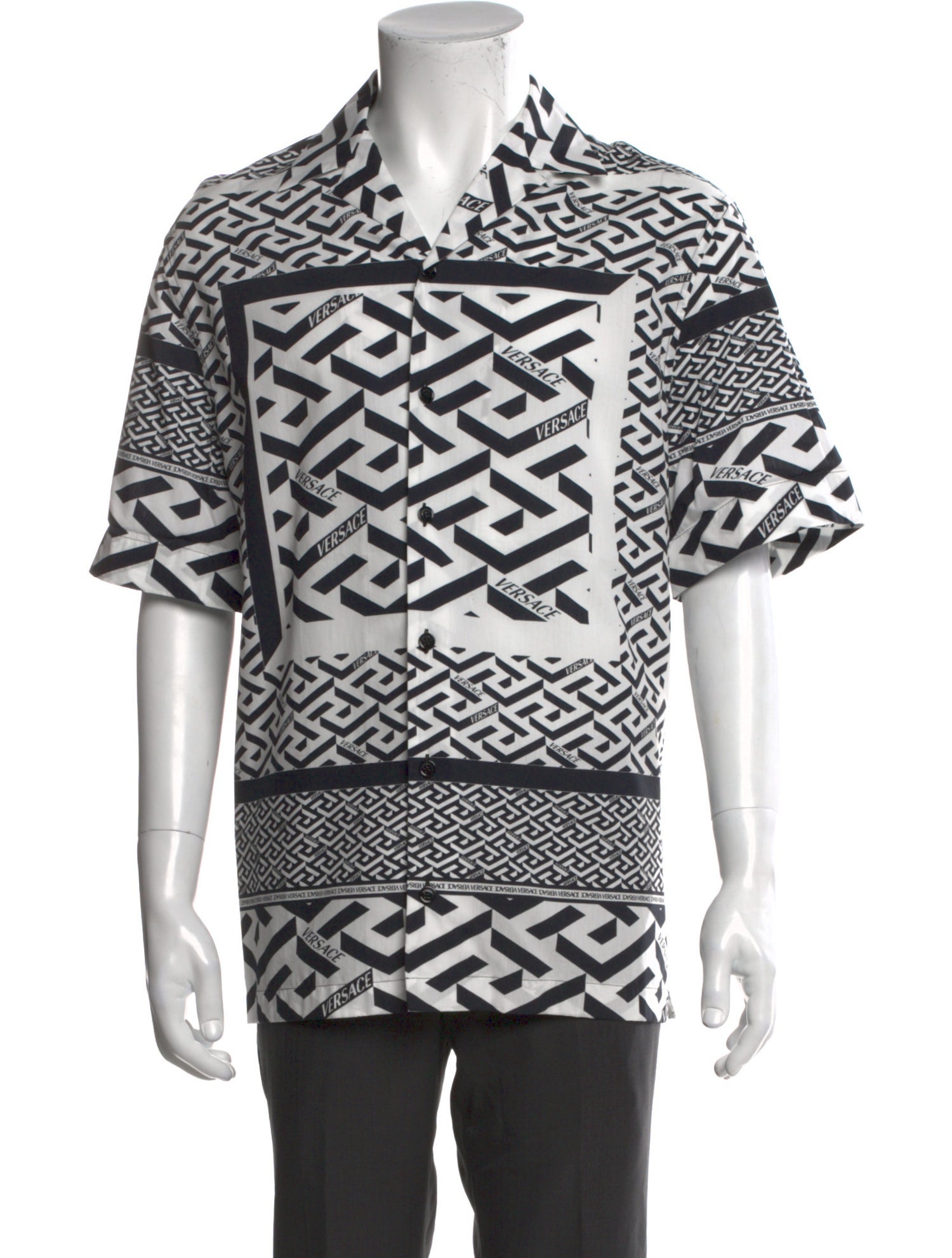 Versace Printed Short Sleeve Shirt