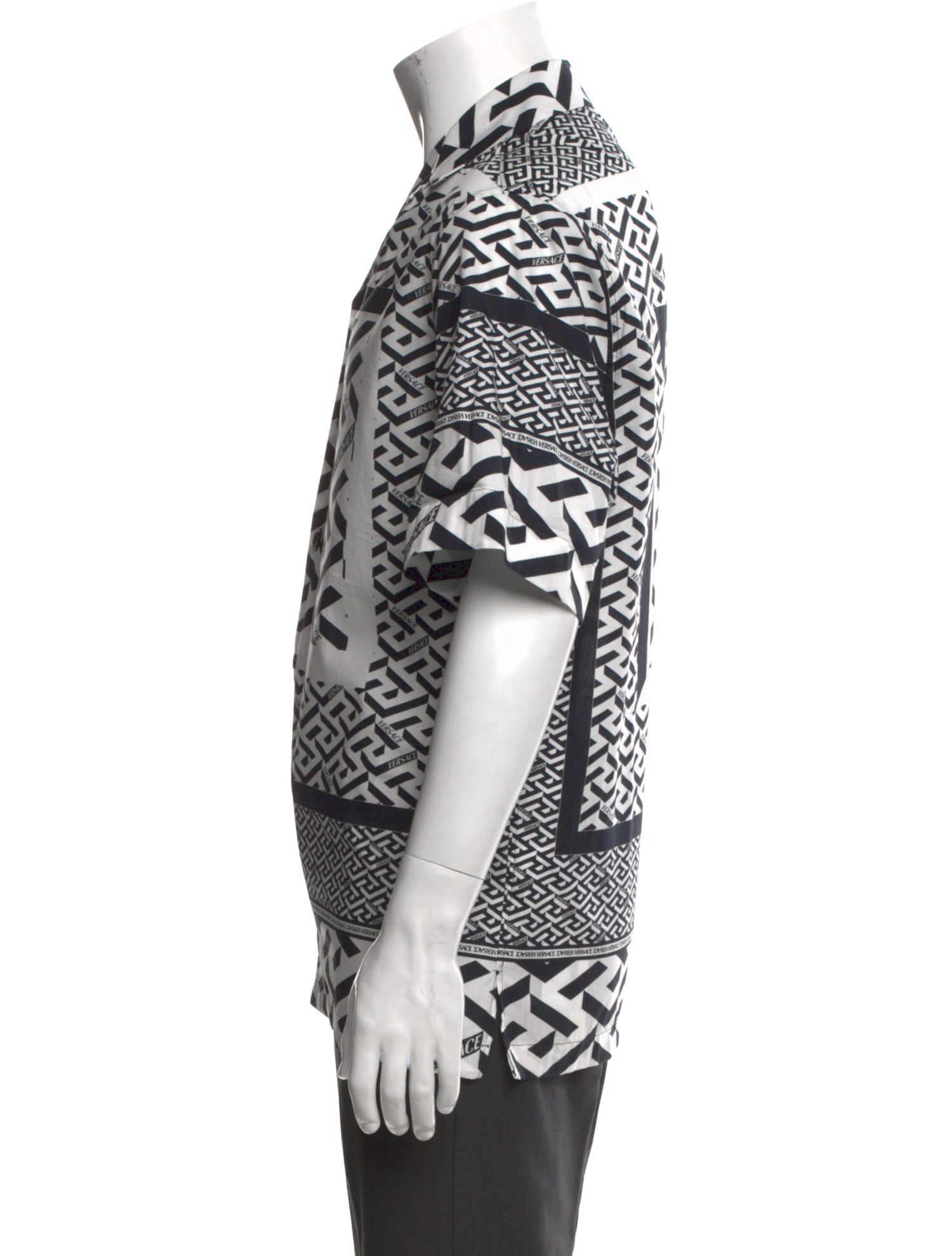 Versace Printed Short Sleeve Shirt