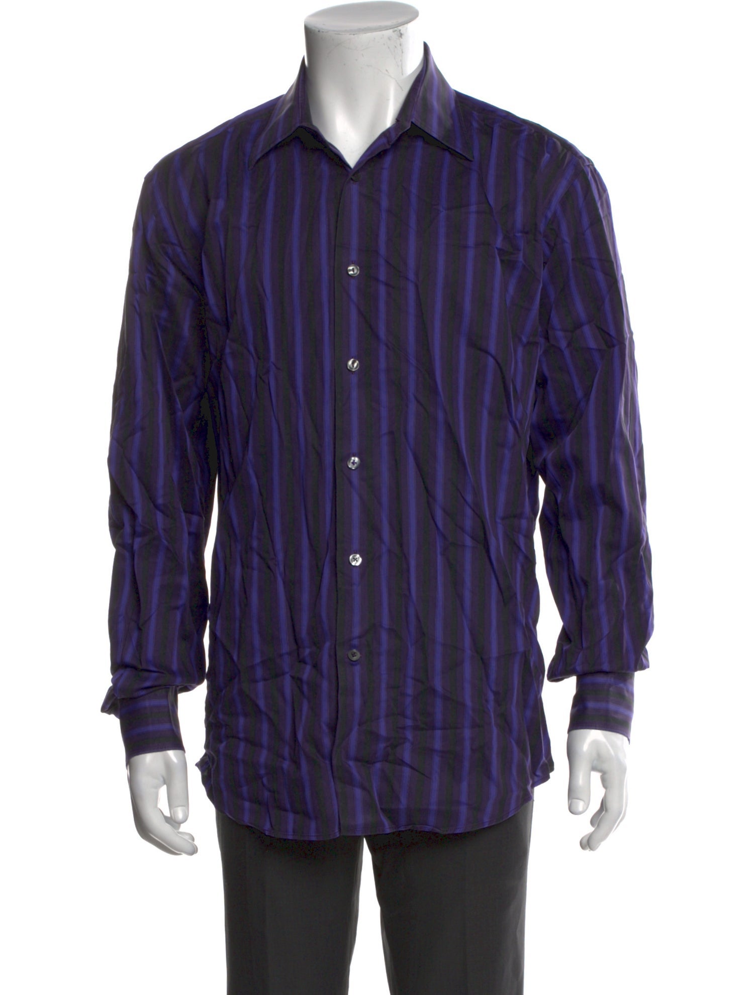 Versace Striped Long Sleeve Shirt