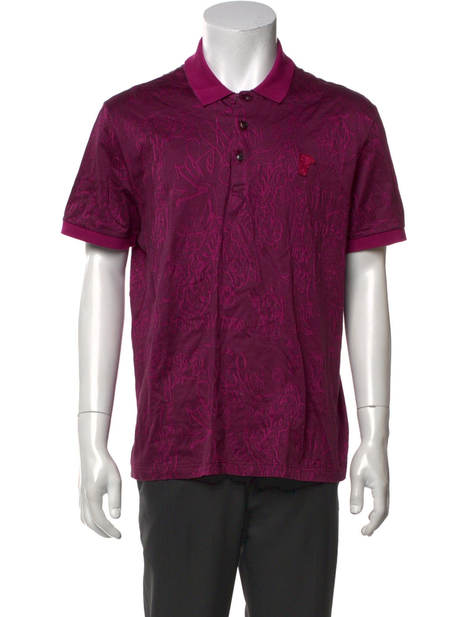 Versace Printed Short Sleeve Shirt