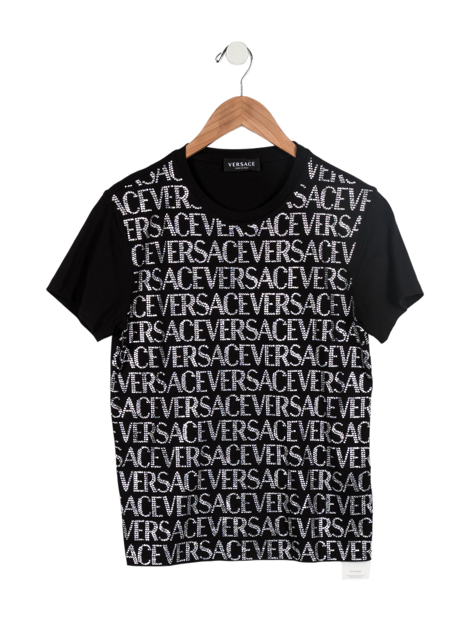 Versace Girls' Logo Print Short Sleeve Top