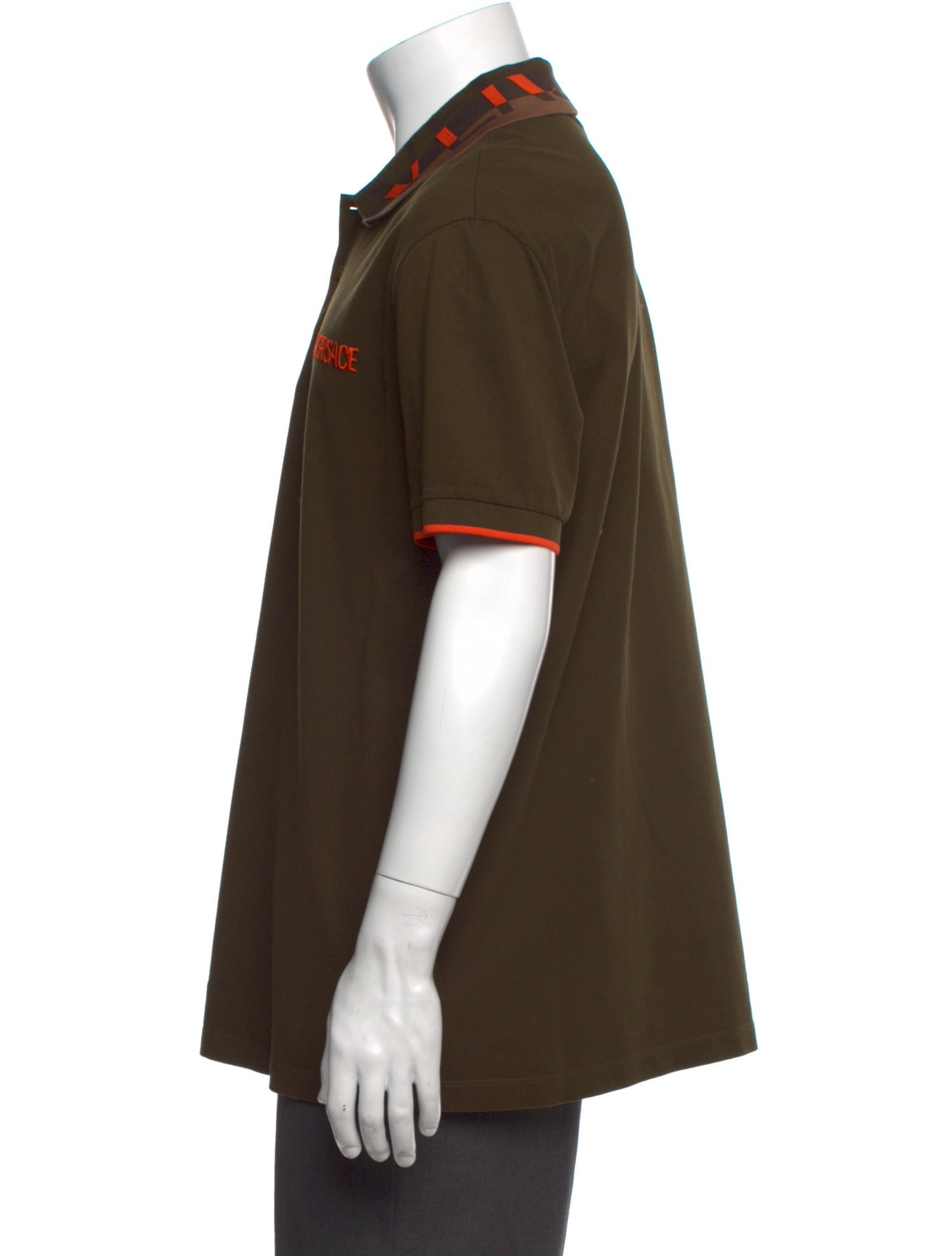 Versace Crew Neck Short Sleeve Polo Shirt