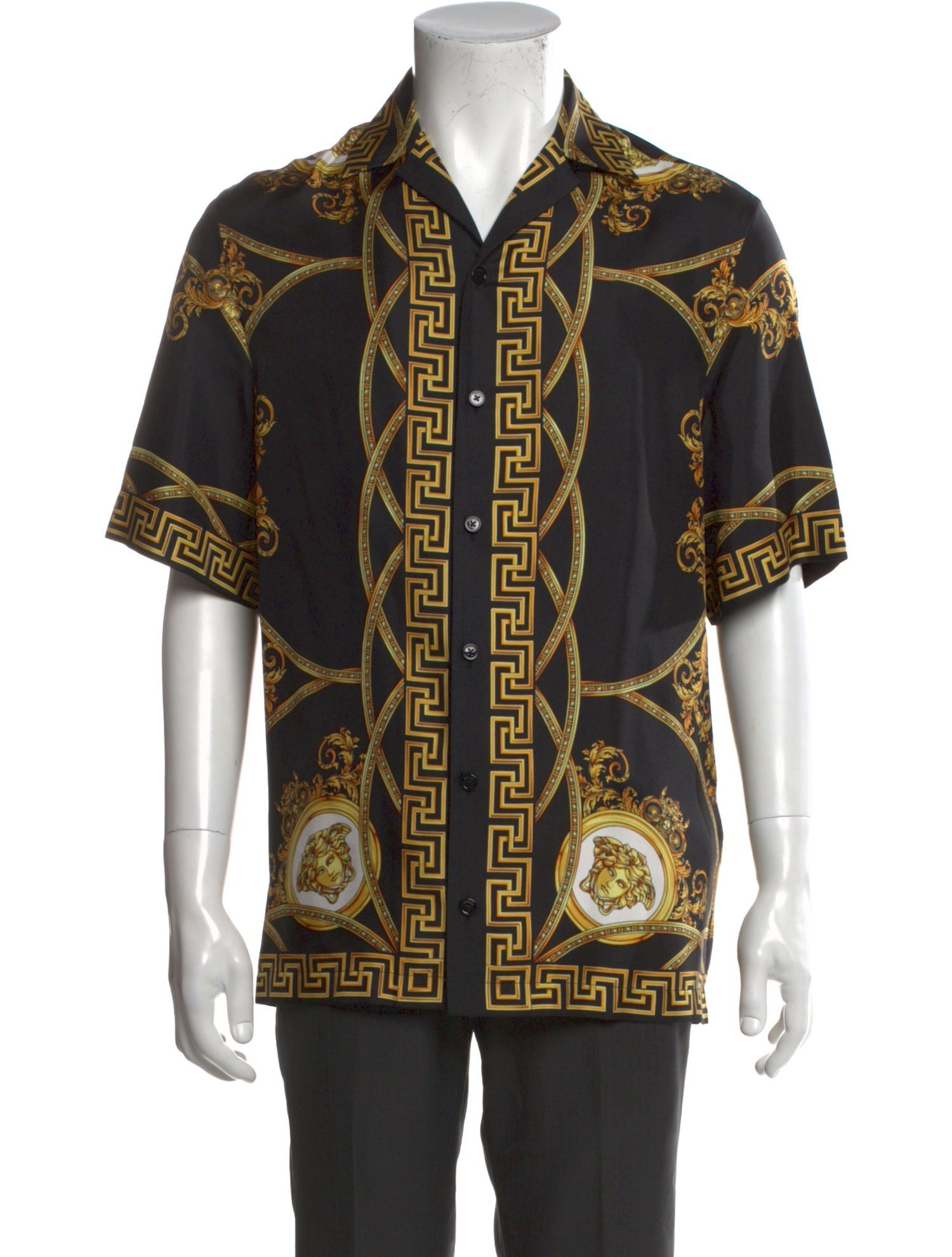 Versace Medusa Insignia Silk Shirt