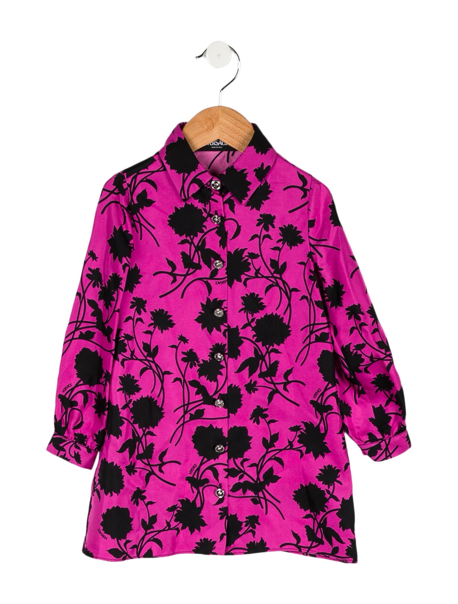 Versace Girls' Floral Print Dress w/Tags