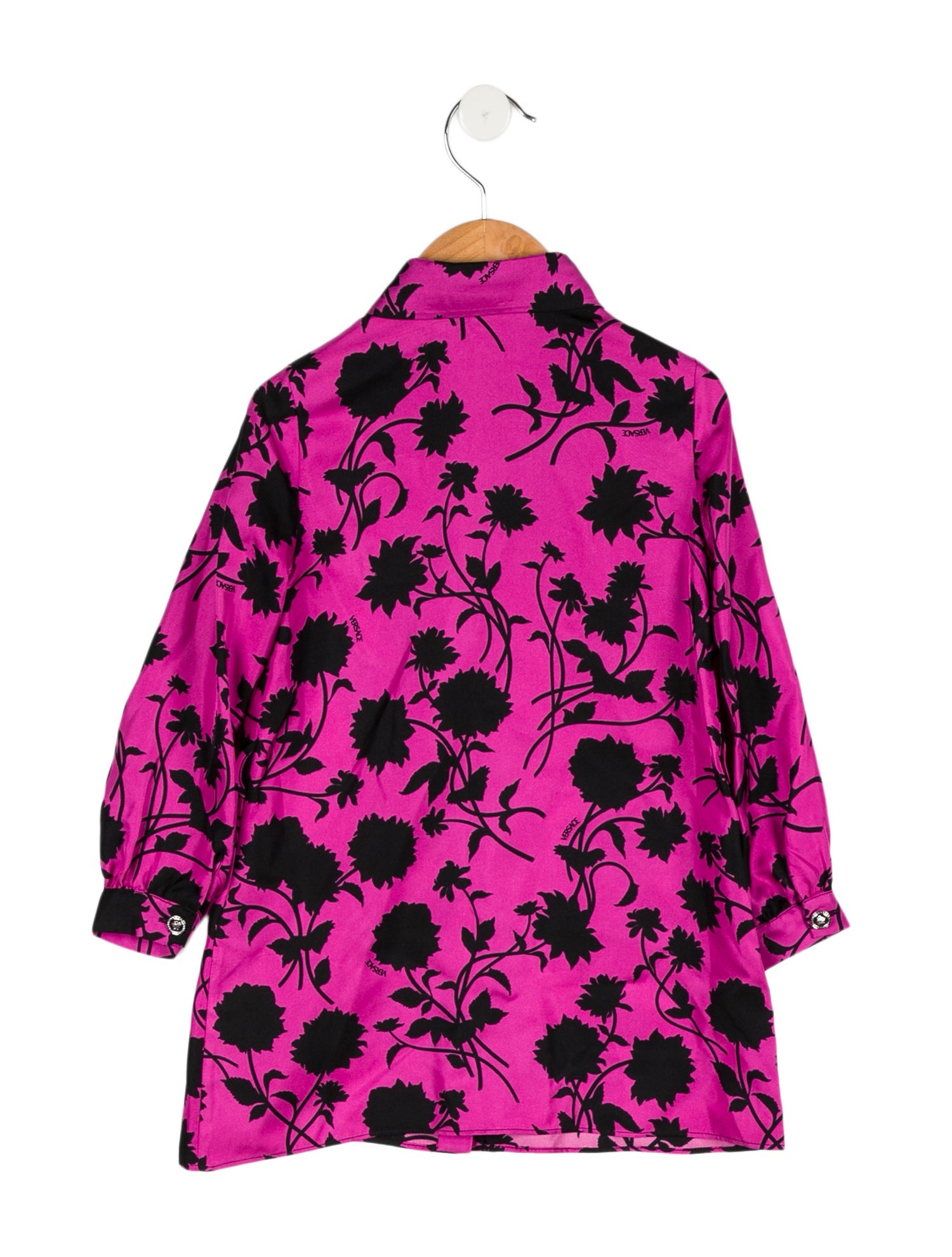 Versace Girls' Floral Print Dress w/Tags