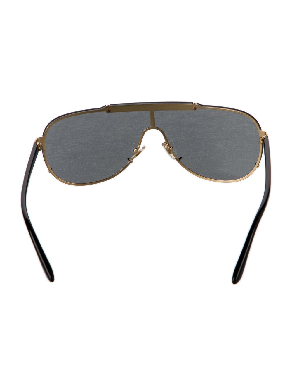 Versace Greca Pattern Shield Sunglasses - image 2