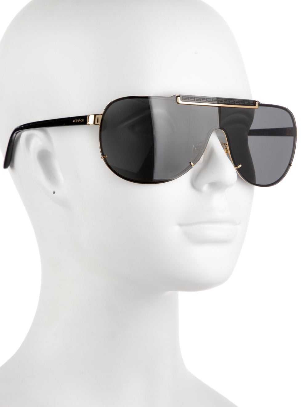 Versace Greca Pattern Shield Sunglasses - image 3